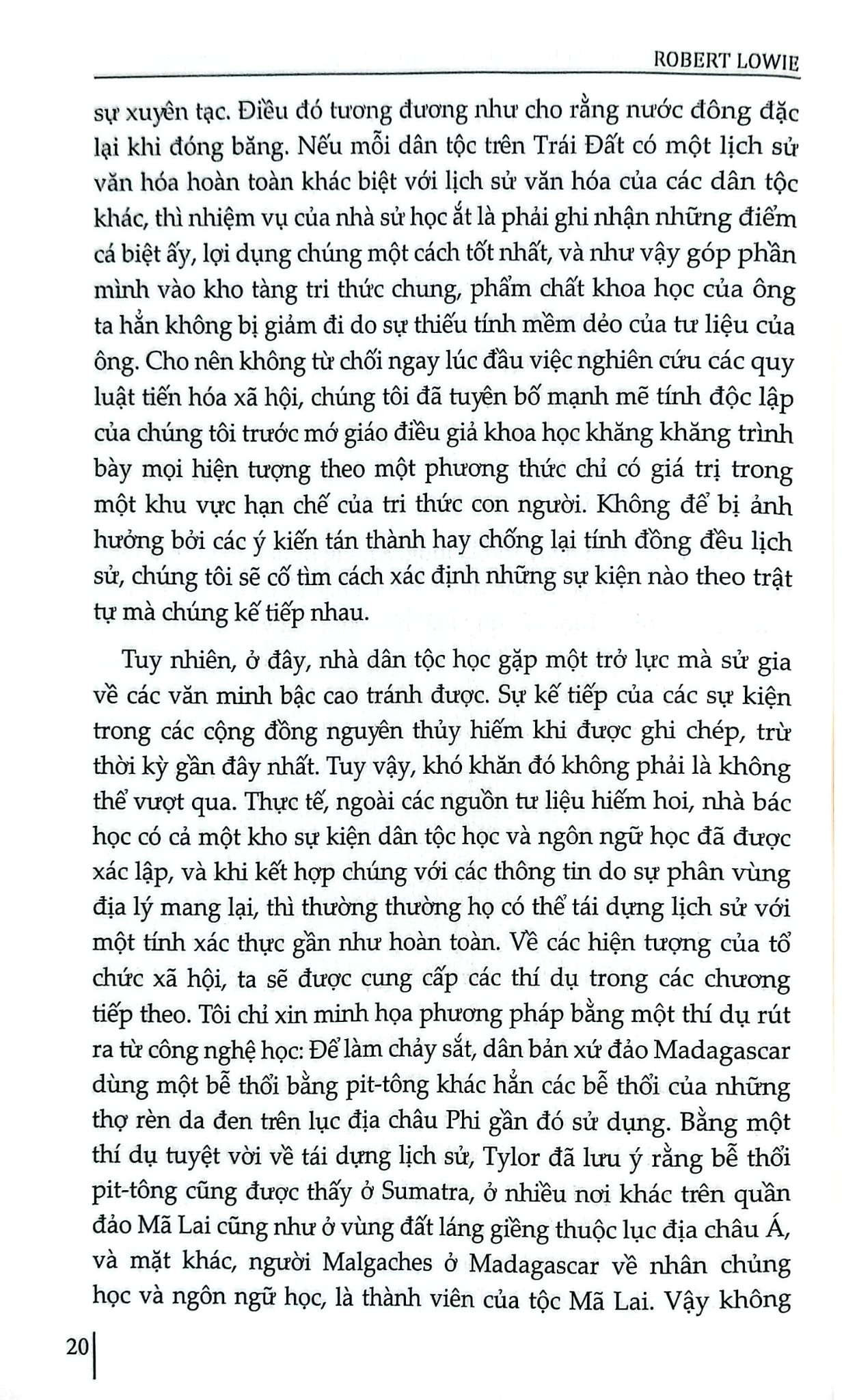 Không Gian Văn Hóa Nguyên Thủy - Nhìn Theo Lý Thuyết Chức Năng - Robert Lowie
