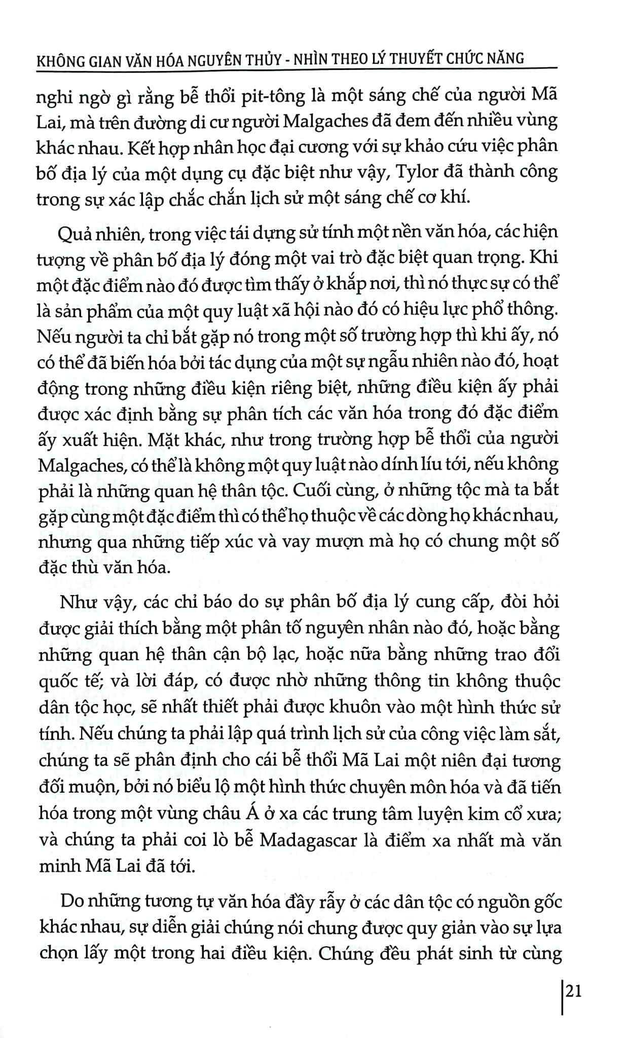 Không Gian Văn Hóa Nguyên Thủy - Nhìn Theo Lý Thuyết Chức Năng - Robert Lowie
