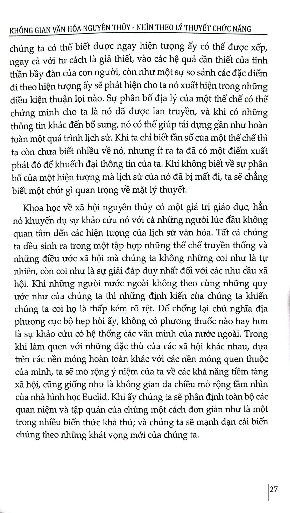 Không Gian Văn Hóa Nguyên Thủy - Nhìn Theo Lý Thuyết Chức Năng - Robert Lowie
