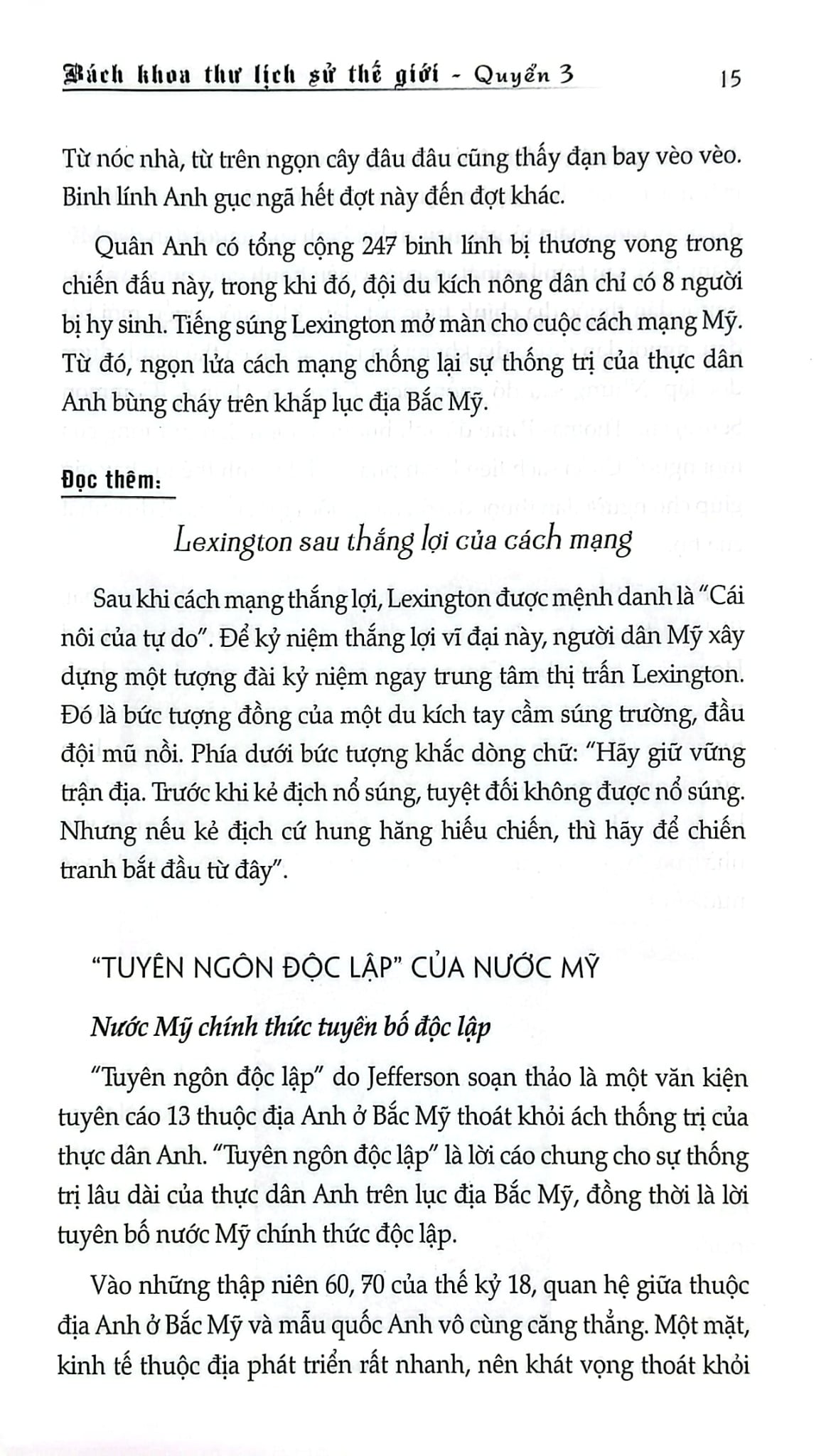 Bách Khoa Thư Lịch Sử Thế Giới - Quyển 3: Thời Kỳ Cận Hiện Đại - Trần Giang Sơn