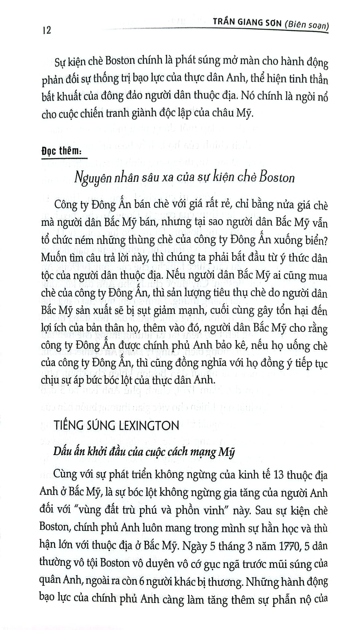 Bách Khoa Thư Lịch Sử Thế Giới - Quyển 3: Thời Kỳ Cận Hiện Đại - Trần Giang Sơn