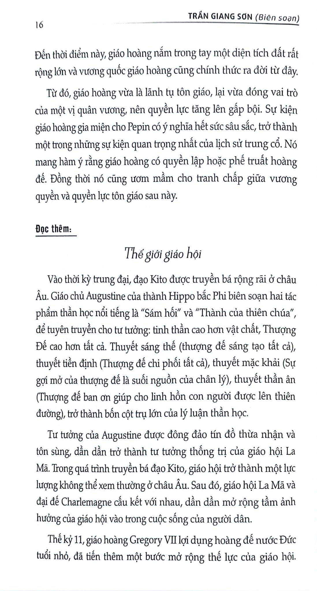 Bách Khoa Thư Lịch Sử Thế Giới - Quyển 2: Thời Kỳ Trung Đại - Trần Giang Sơn