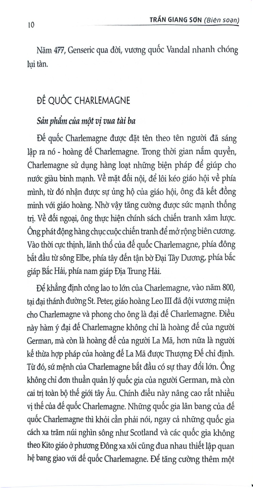 Bách Khoa Thư Lịch Sử Thế Giới - Quyển 2: Thời Kỳ Trung Đại - Trần Giang Sơn
