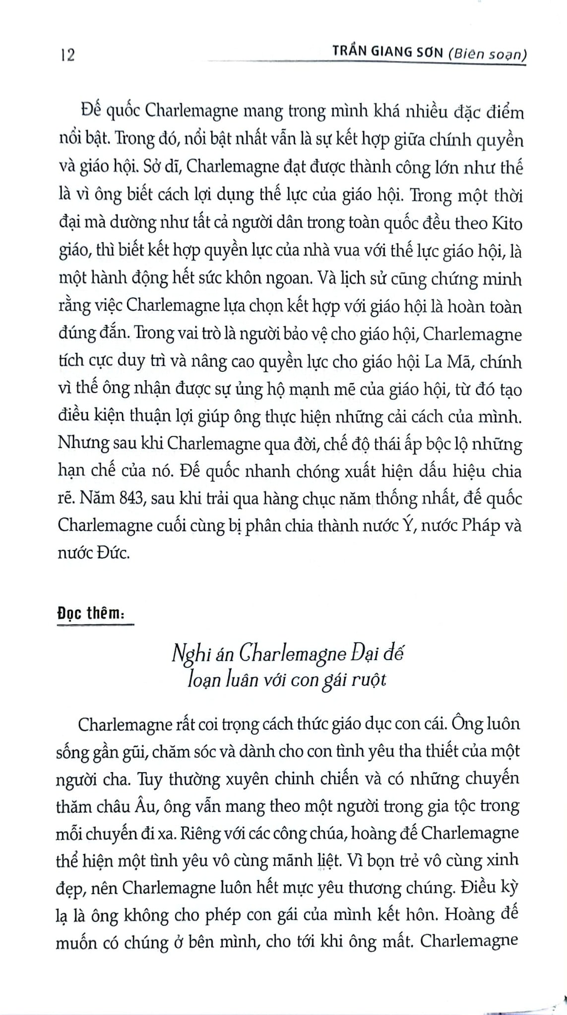 Bách Khoa Thư Lịch Sử Thế Giới - Quyển 2: Thời Kỳ Trung Đại - Trần Giang Sơn
