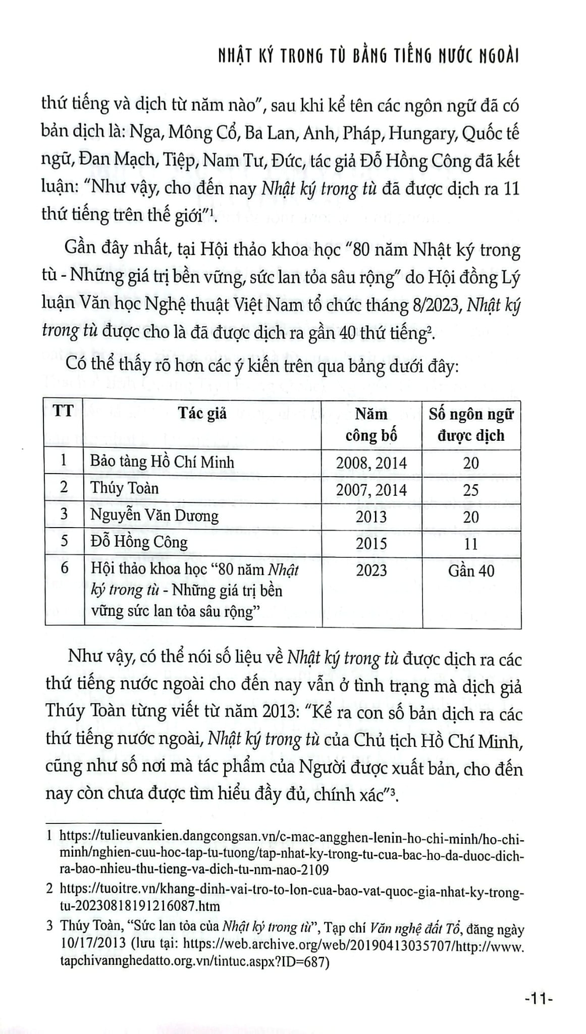 Nhật Ký Trong Tù - Bằng Tiếng Nước Ngoài  - Võ Xuân Quế