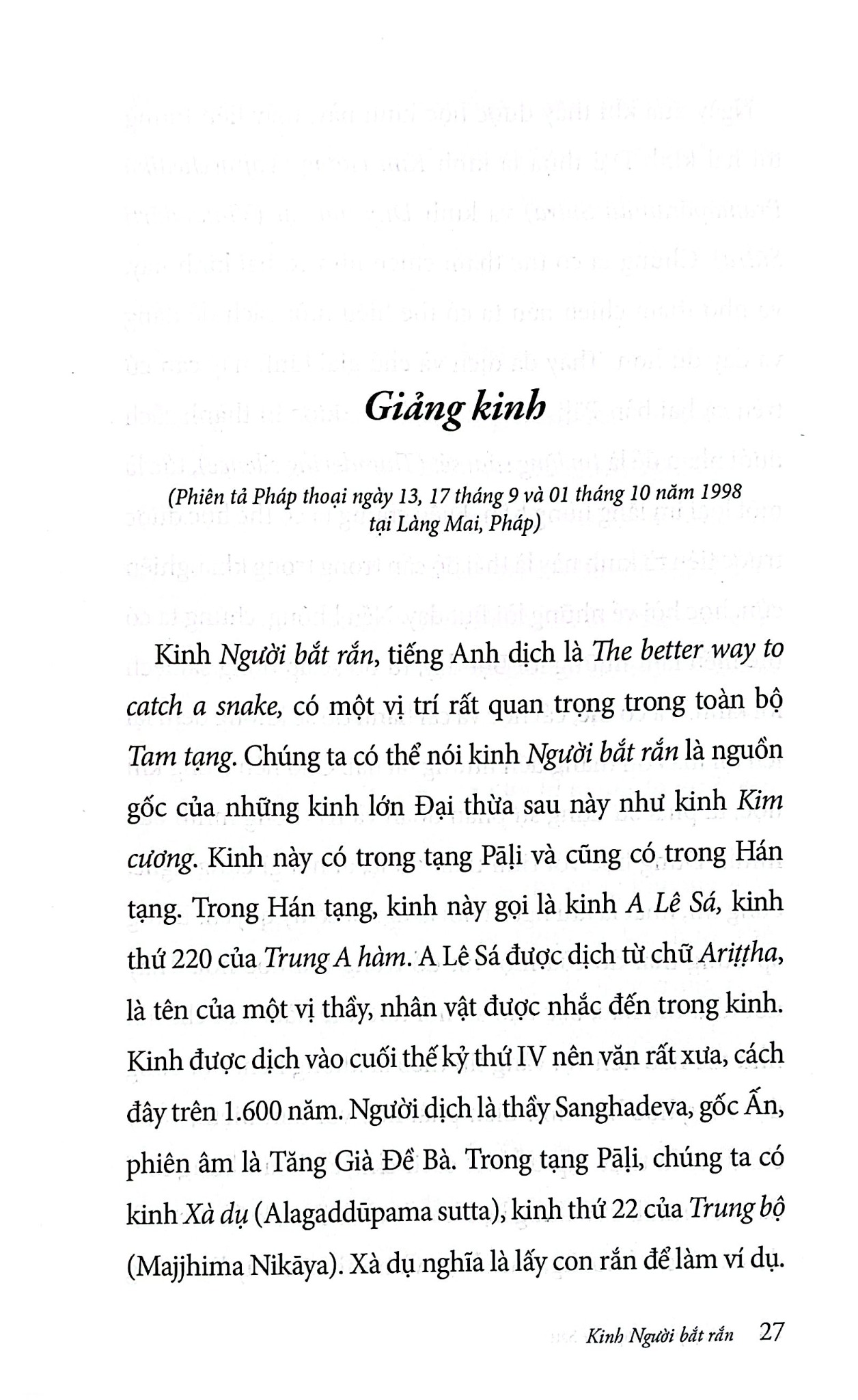 Nhật Tụng Thiền Môn Giảng Giải - Công Phu Nở Đóa Sen Ngàn Cánh - Tập 5 - Công Phu Ngày Thứ Sáu - Thích Nhất Hạnh