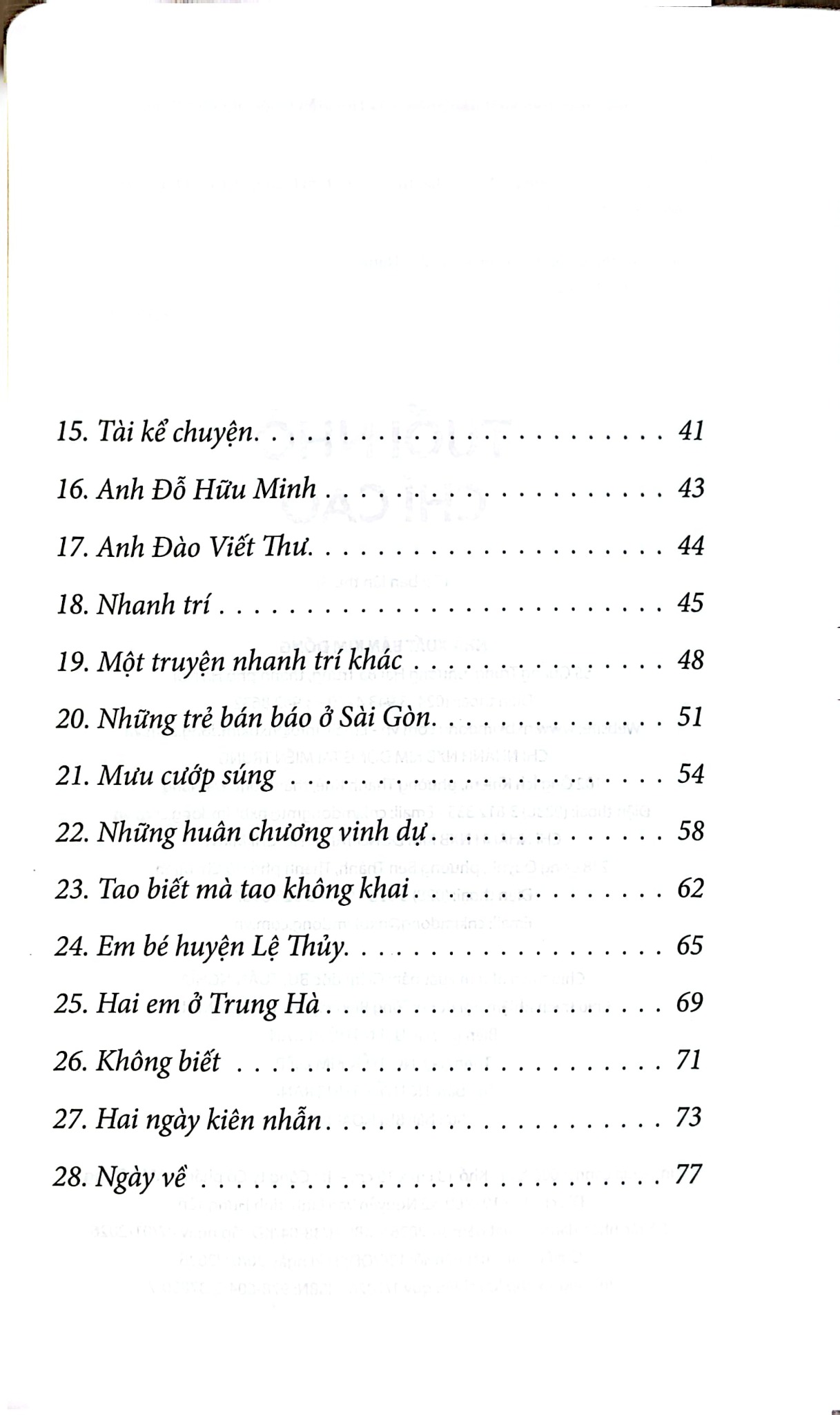 Tuổi Nhỏ Chí Cao -  Tô Hoài
