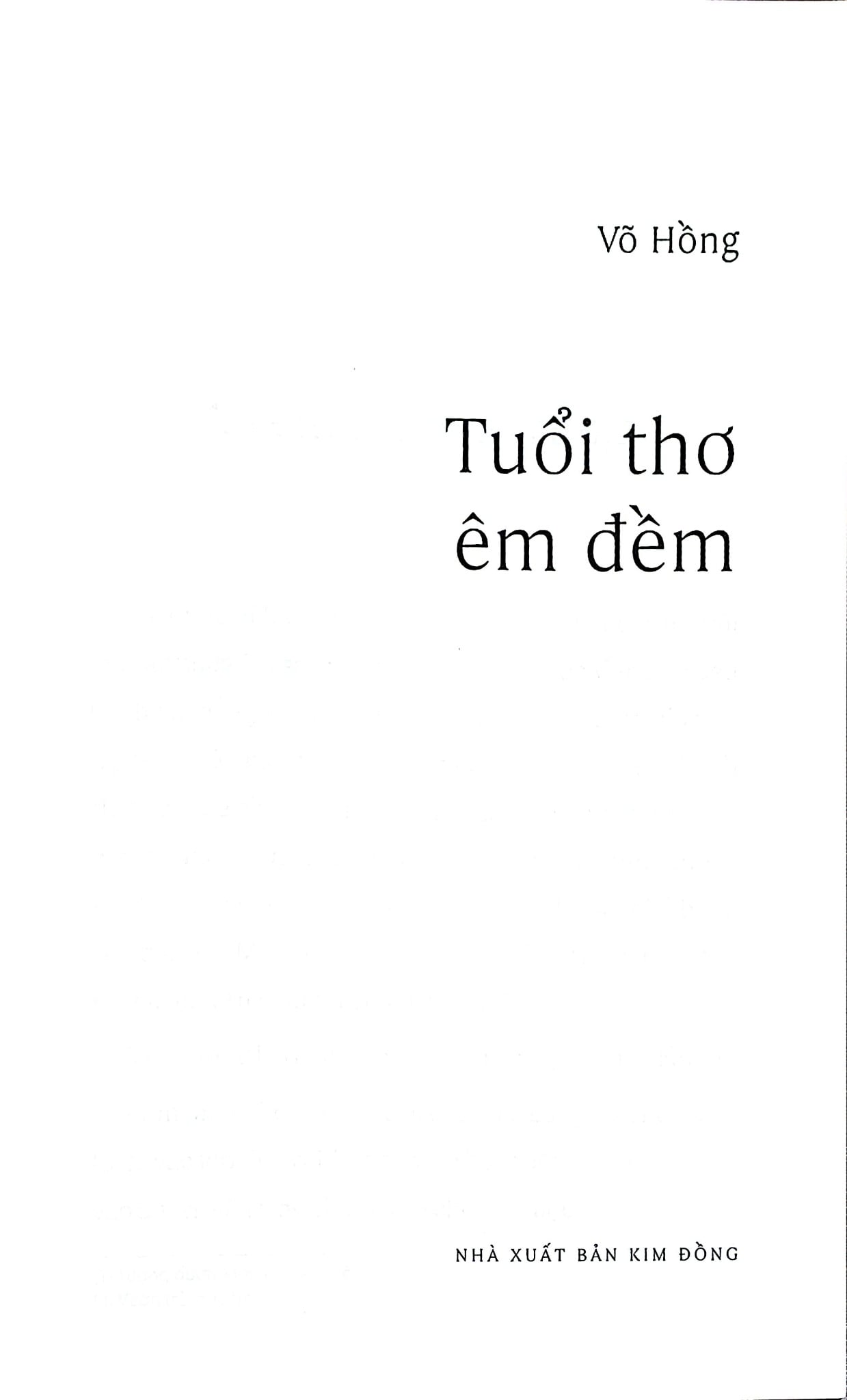 Tuổi Thơ Êm Đềm - Võ Hồng
