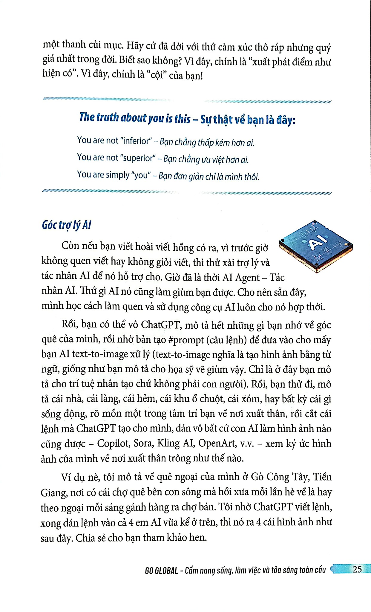 Go Global - Cẩm Nang Sống, Làm Việc Và Tỏa Sáng Toàn Cầu - 
Nguyễn Phi Vân