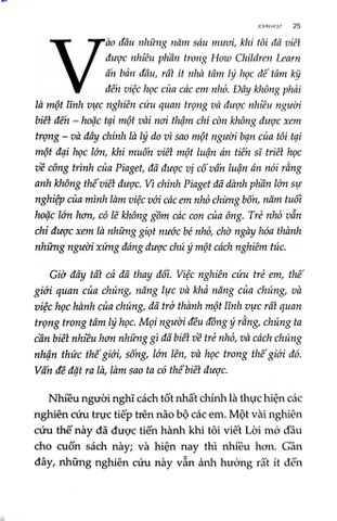 Trẻ Em Học Như Thế Nào  - John Holt 