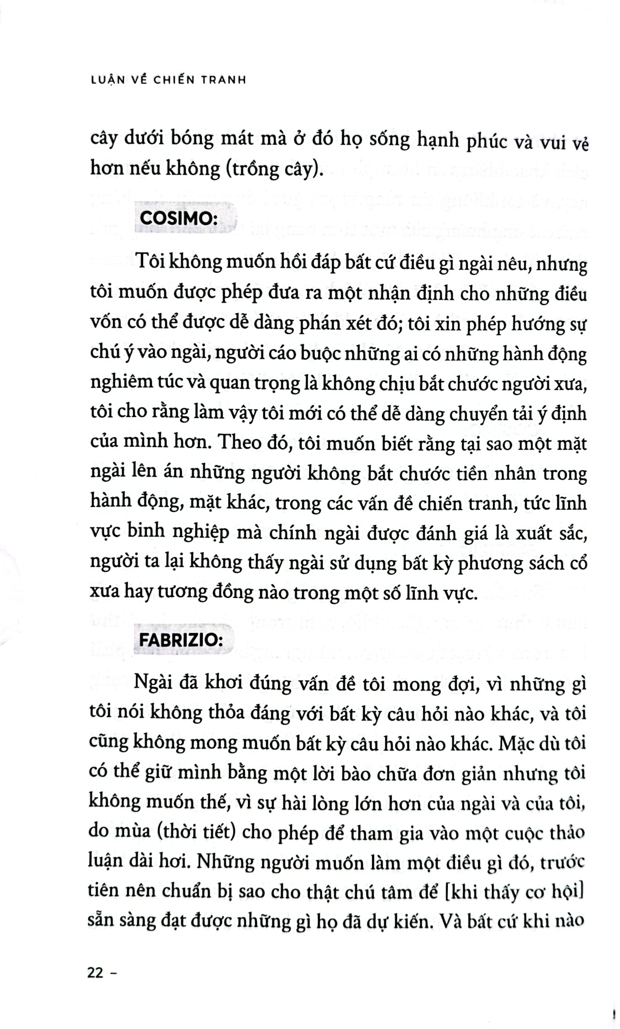 Luận Về Chiến Tranh - 
Niccolò Machiavelli