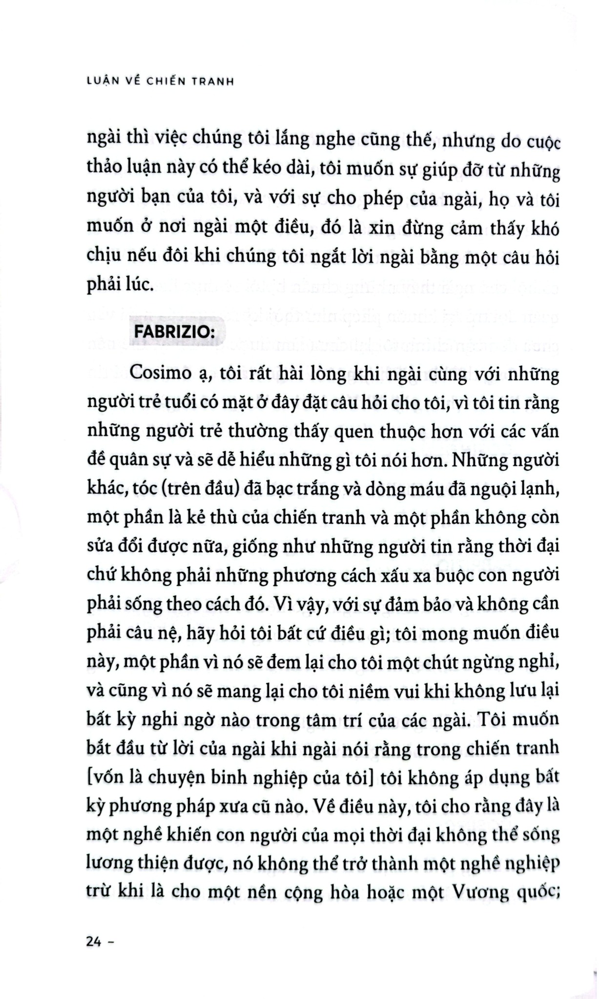 Luận Về Chiến Tranh - 
Niccolò Machiavelli