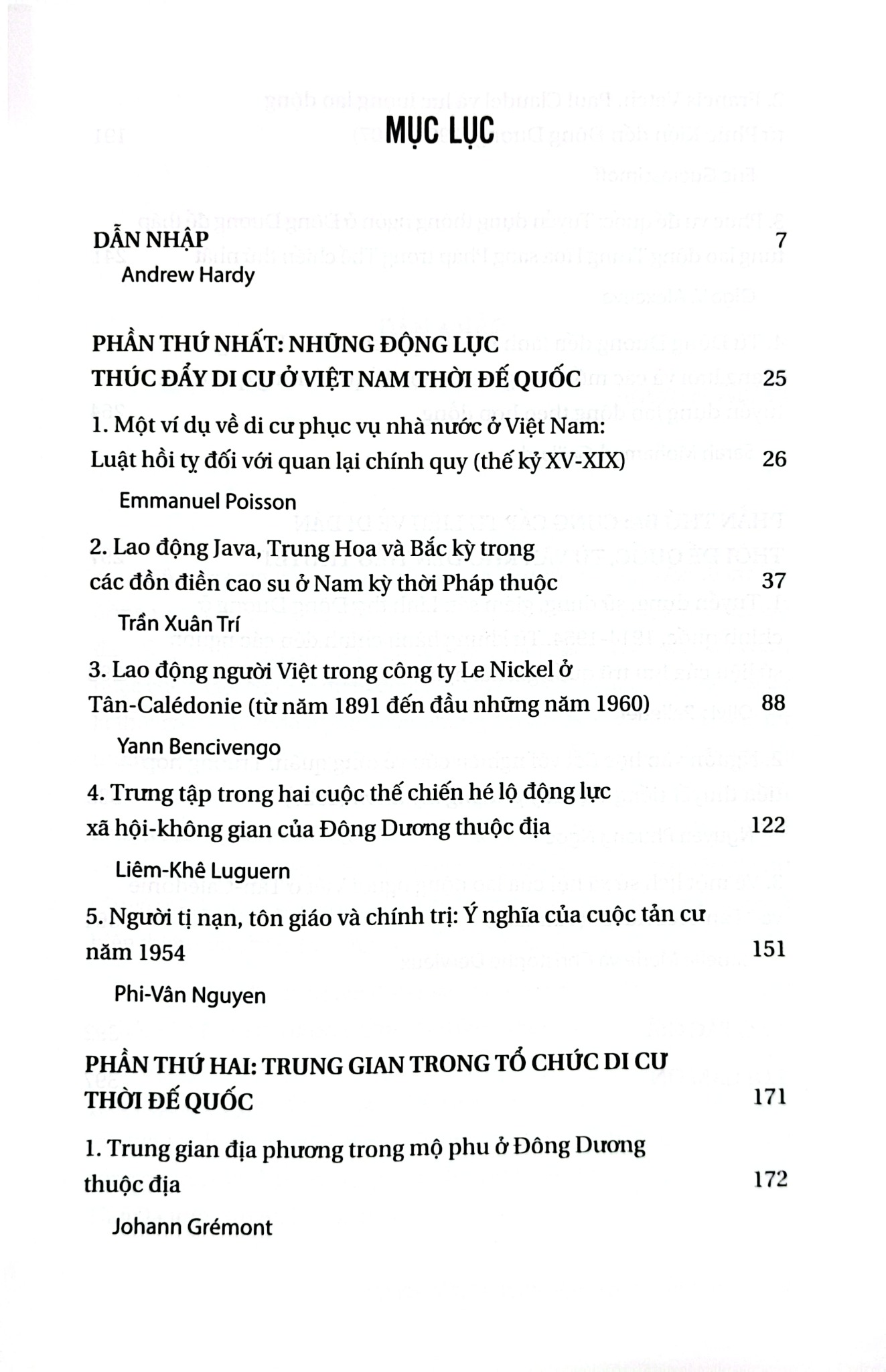 Lao Động Di Cư Trong Lịch Sử Việt Nam Thời Pháp Thuộc - Nhiều Tác Giả