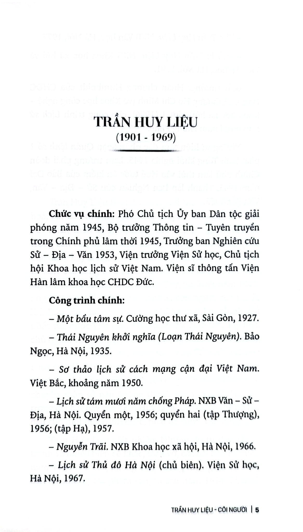Trần Huy Liệu - Cõi Người - 
Trần Chiến