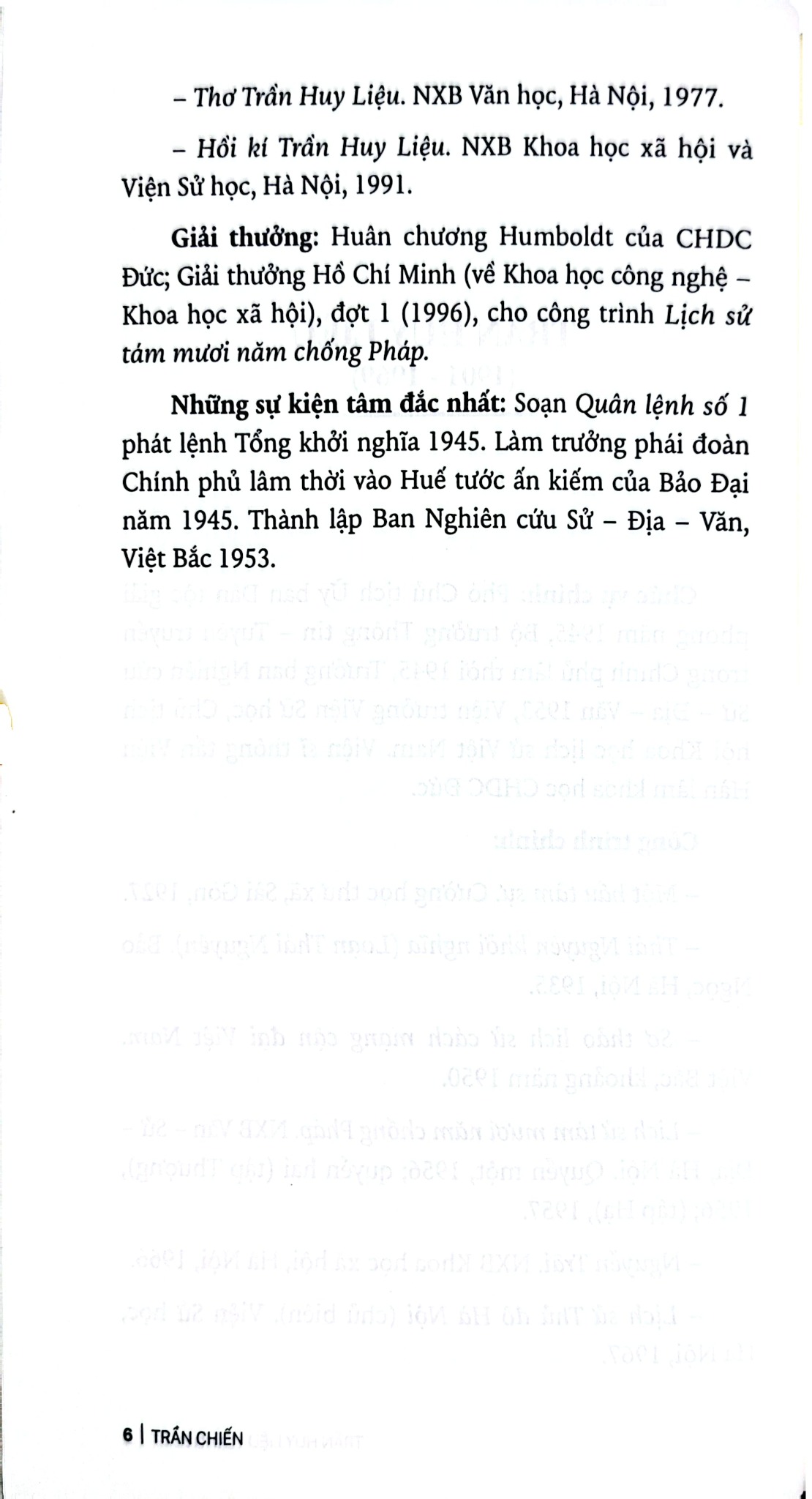 Trần Huy Liệu - Cõi Người - 
Trần Chiến
