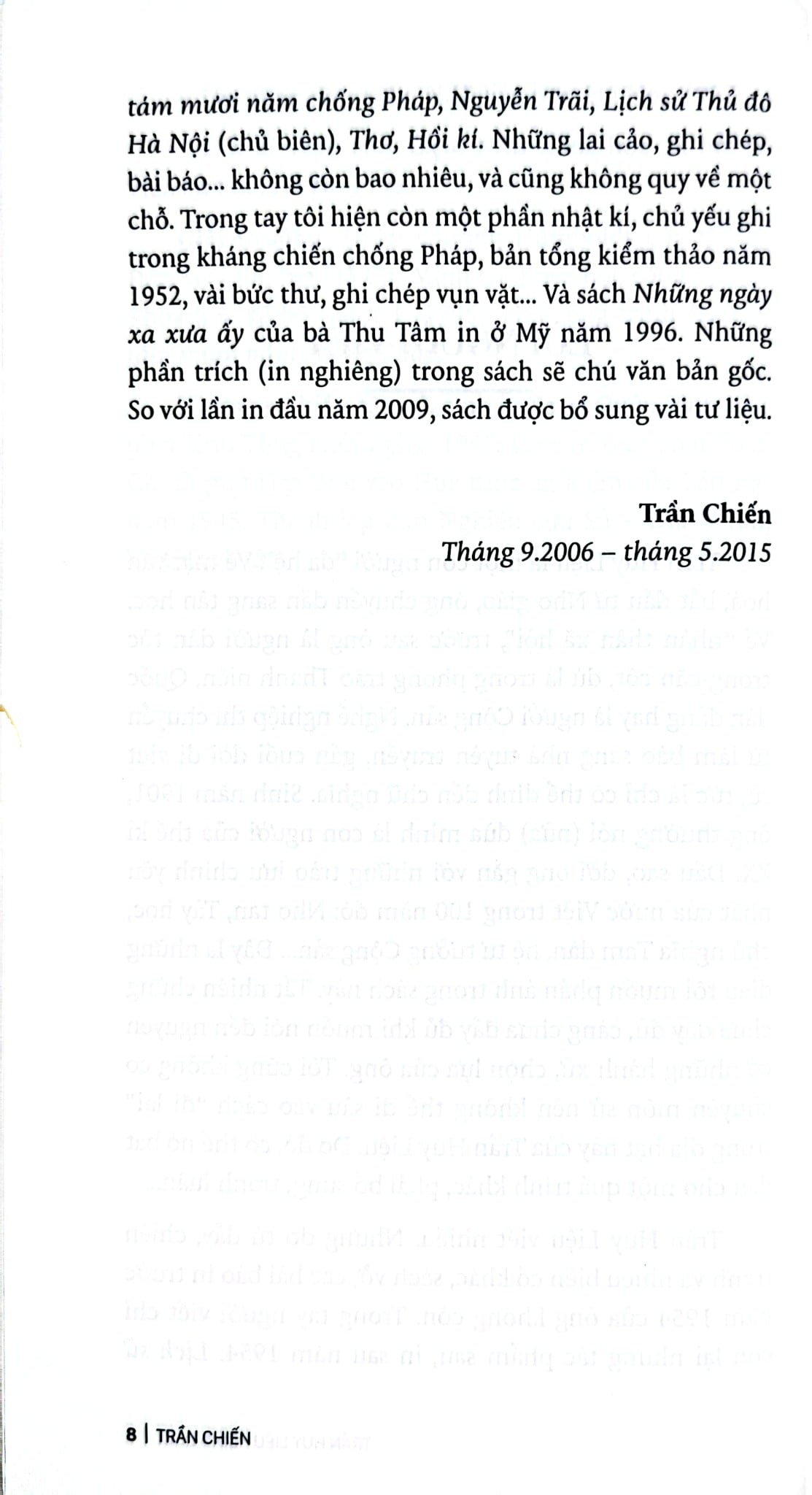 Trần Huy Liệu - Cõi Người - 
Trần Chiến
