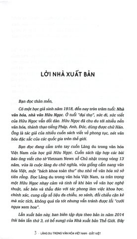  Lãng Du Trong Văn Hóa Việt Nam - Tập 1 - Đất Việt - Hữu Ngọc 