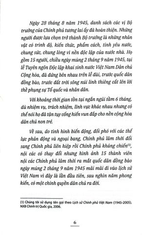  Chân Dung 15 Vị Bộ Trưởng Chính Phủ Lâm Thời Nước Việt Nam Dân Chủ Cộng Hòa (8.1945) - Kiều Mai Sơn 