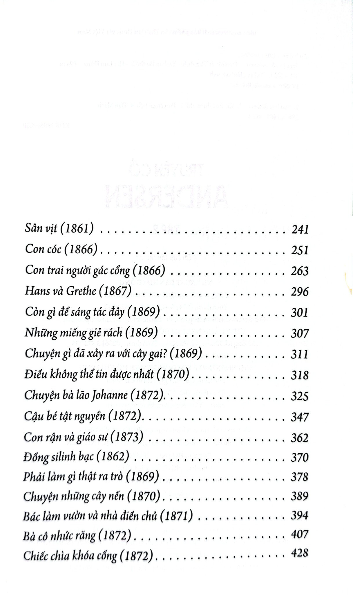 Truyện Cổ Andersen - Tập 2 -   Hans Christian Andersen