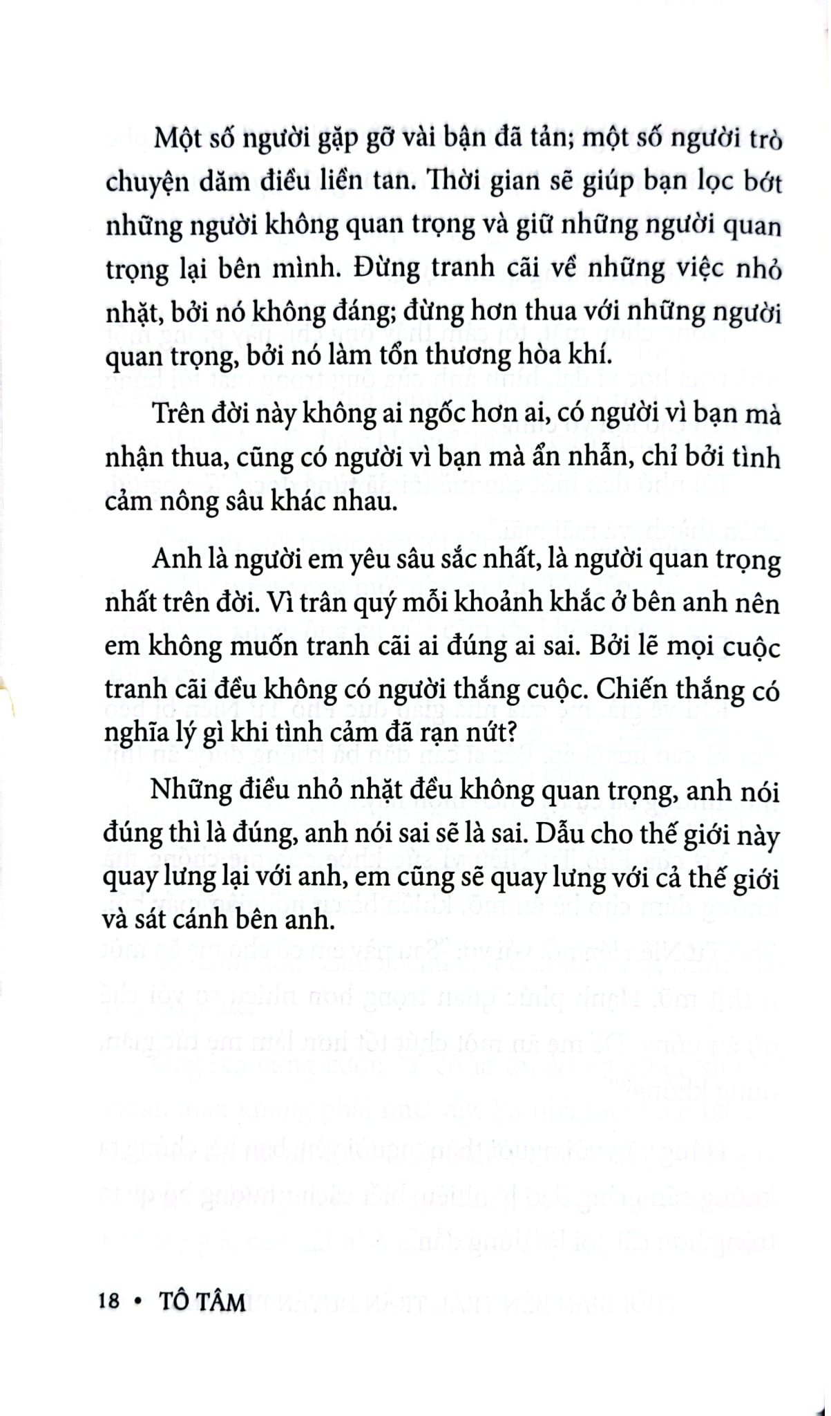Thời Gian Bên Trái Trần Duyên Bên Phải - Tô Tâm