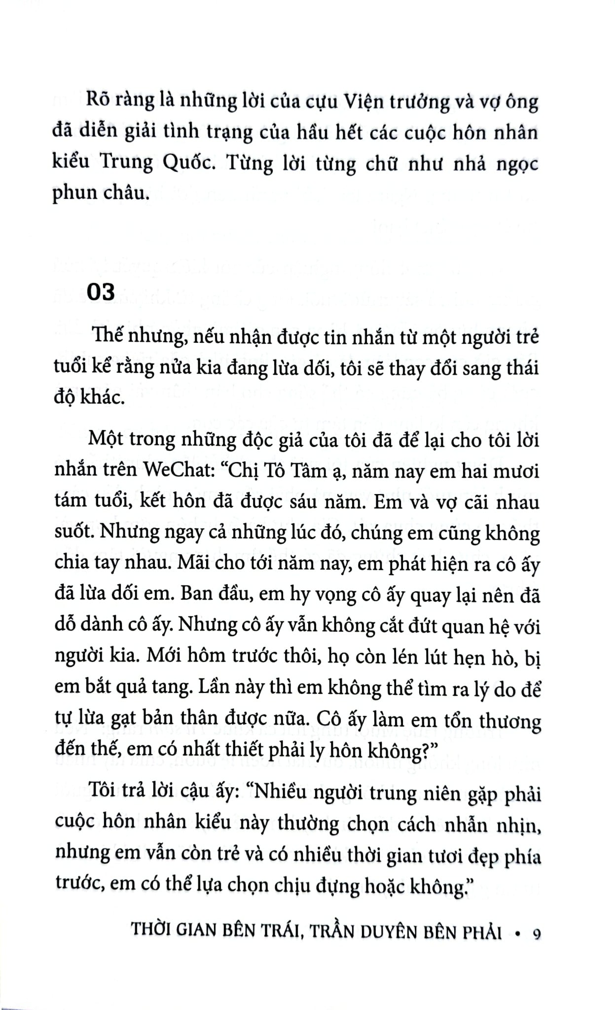 Thời Gian Bên Trái Trần Duyên Bên Phải - Tô Tâm