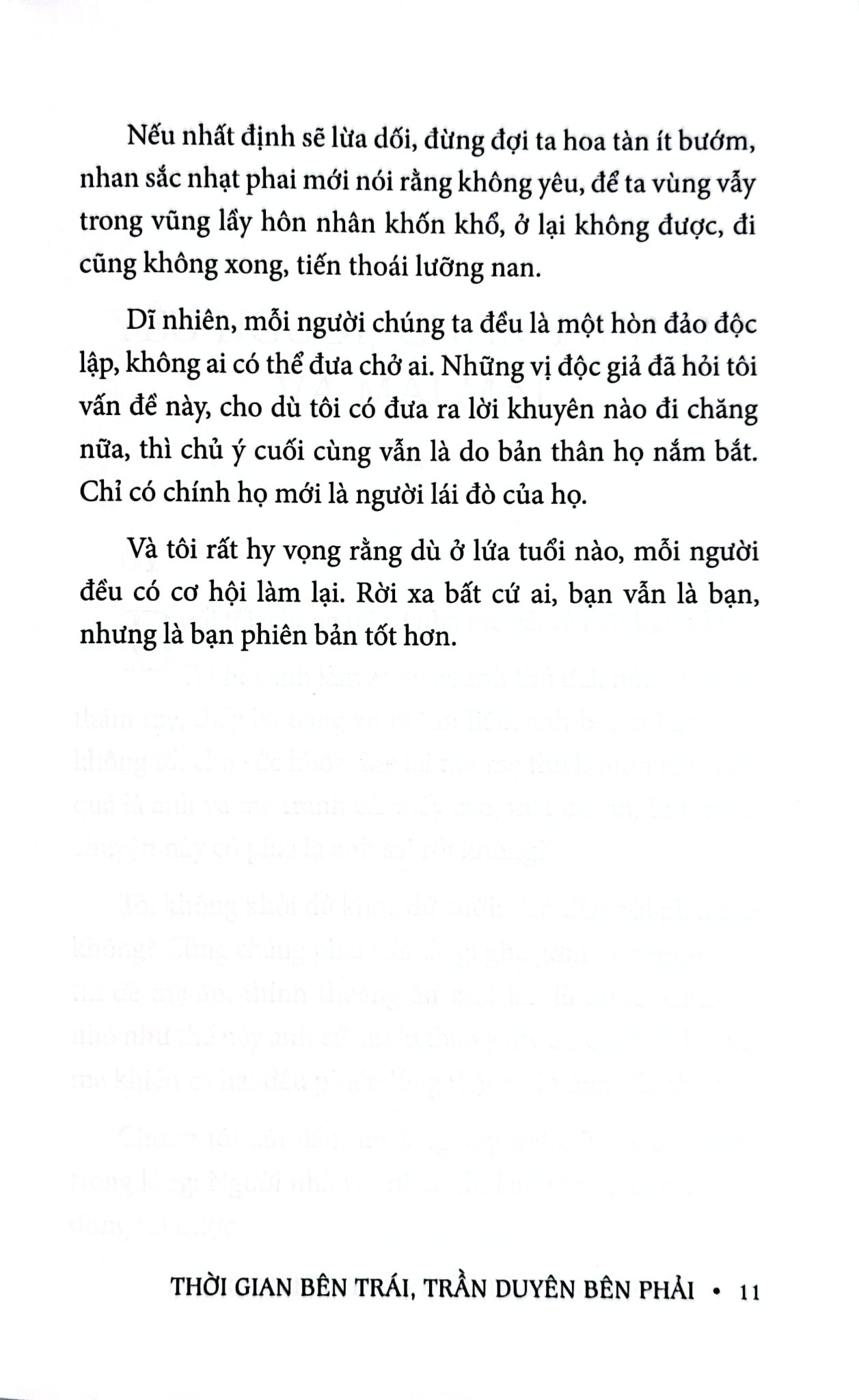 Thời Gian Bên Trái Trần Duyên Bên Phải - Tô Tâm