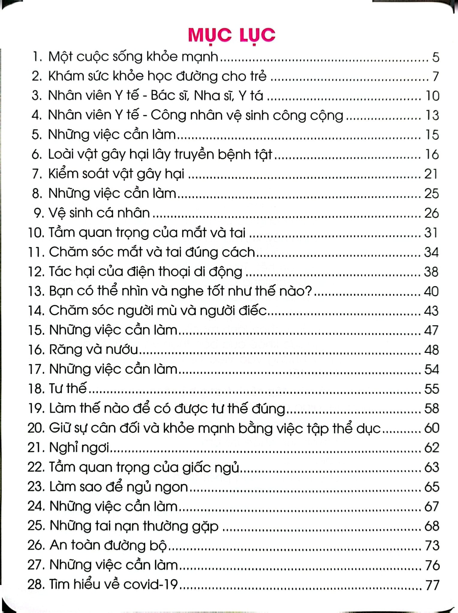 Combo 6 Cuốn Kiến Thức Và Kỹ Năng Dành Cho Học Sinh ( Chăm Sóc Sức Khỏe + Sức Khỏe Và Bệnh Thường Gặp + Những Việc Cần Làm + Giữ Gìn Vệ Sinh + Thể Dục, Vui Chơi, Nghỉ Ngơi, Ăn Uống + An Toàn Ở Nhà, Ra Đường, Trong Trường )