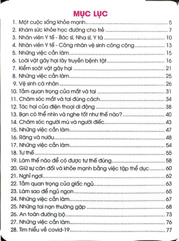  Combo 6 Cuốn Kiến Thức Và Kỹ Năng Dành Cho Học Sinh ( Chăm Sóc Sức Khỏe + Sức Khỏe Và Bệnh Thường Gặp + Những Việc Cần Làm + Giữ Gìn Vệ Sinh + Thể Dục, Vui Chơi, Nghỉ Ngơi, Ăn Uống + An Toàn Ở Nhà, Ra Đường, Trong Trường ) 