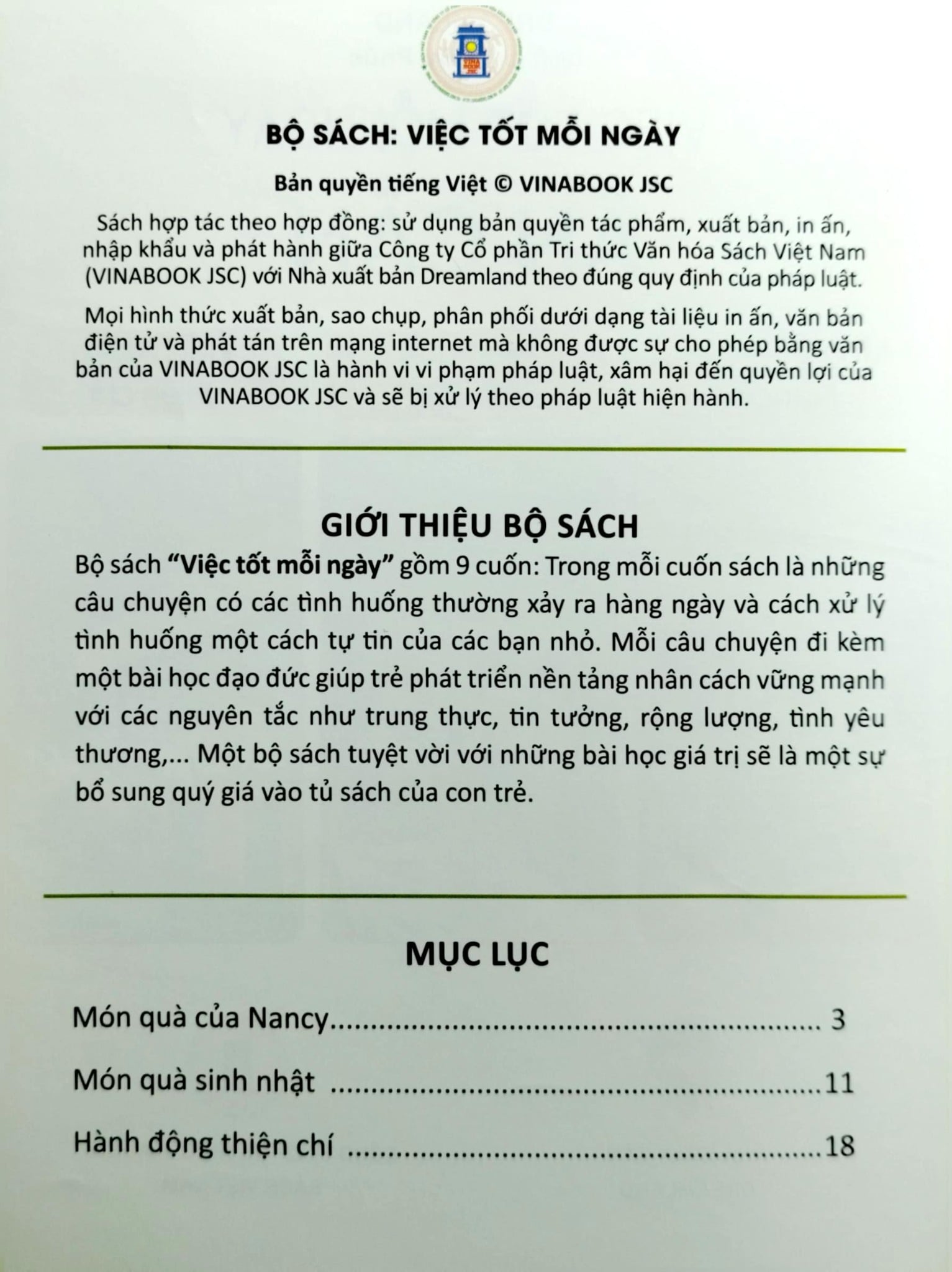 Việc Tốt Mỗi Ngày -  Ân Cần - Dreamland