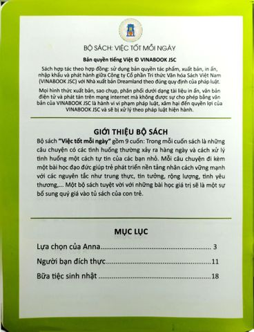  Combo 9 Cuốn Việc Tốt Mỗi Ngày ( Ân Cần + Chân Thành + Hãy Là Chính Mình + Kiên Trì + Lịch Sự + Rộng Lượng + Thận Trọng + Triu Mến + Tinh Thần Thể Thao ) 