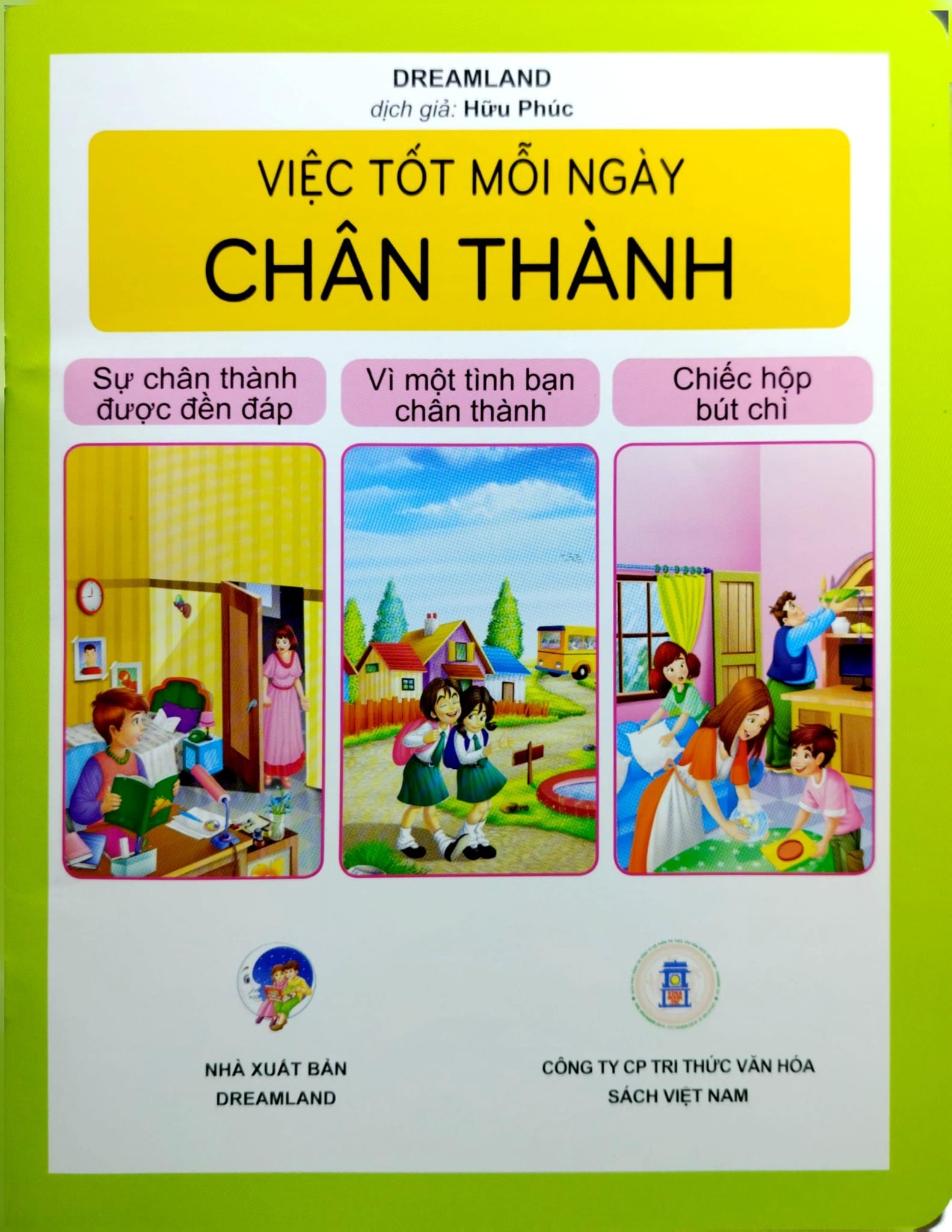 Combo 9 Cuốn Việc Tốt Mỗi Ngày ( Ân Cần + Chân Thành + Hãy Là Chính Mình + Kiên Trì + Lịch Sự + Rộng Lượng + Thận Trọng + Triu Mến + Tinh Thần Thể Thao )