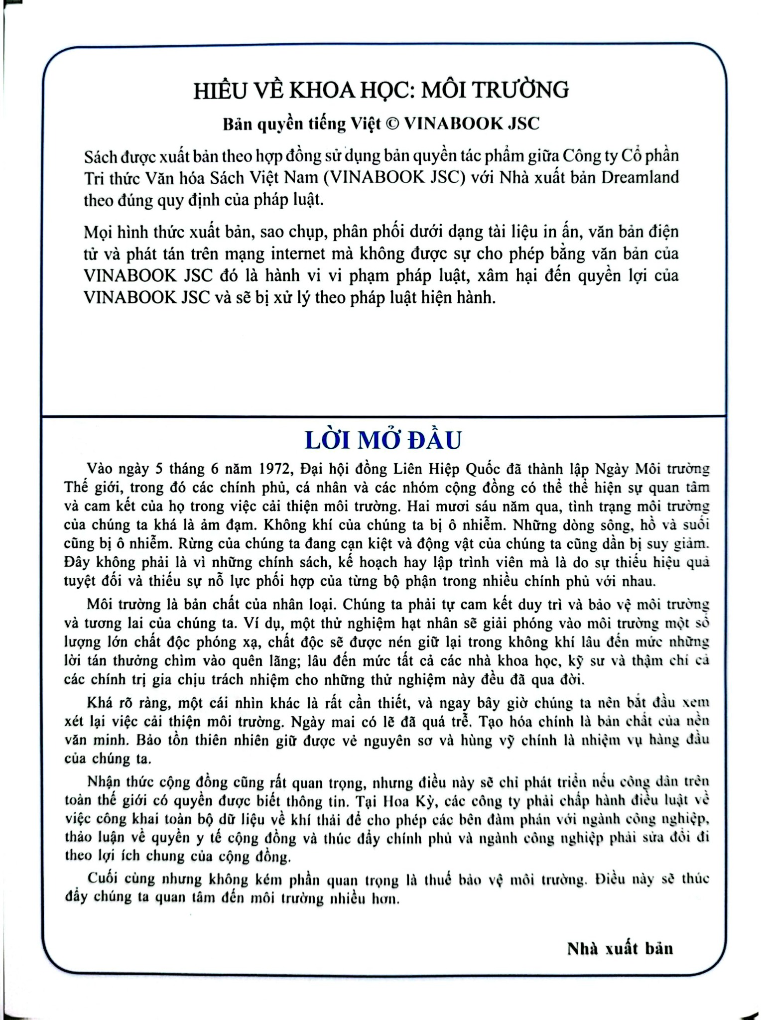 Hiểu Về Khoa Học - Môi Trường - Phạm Thúy Phương