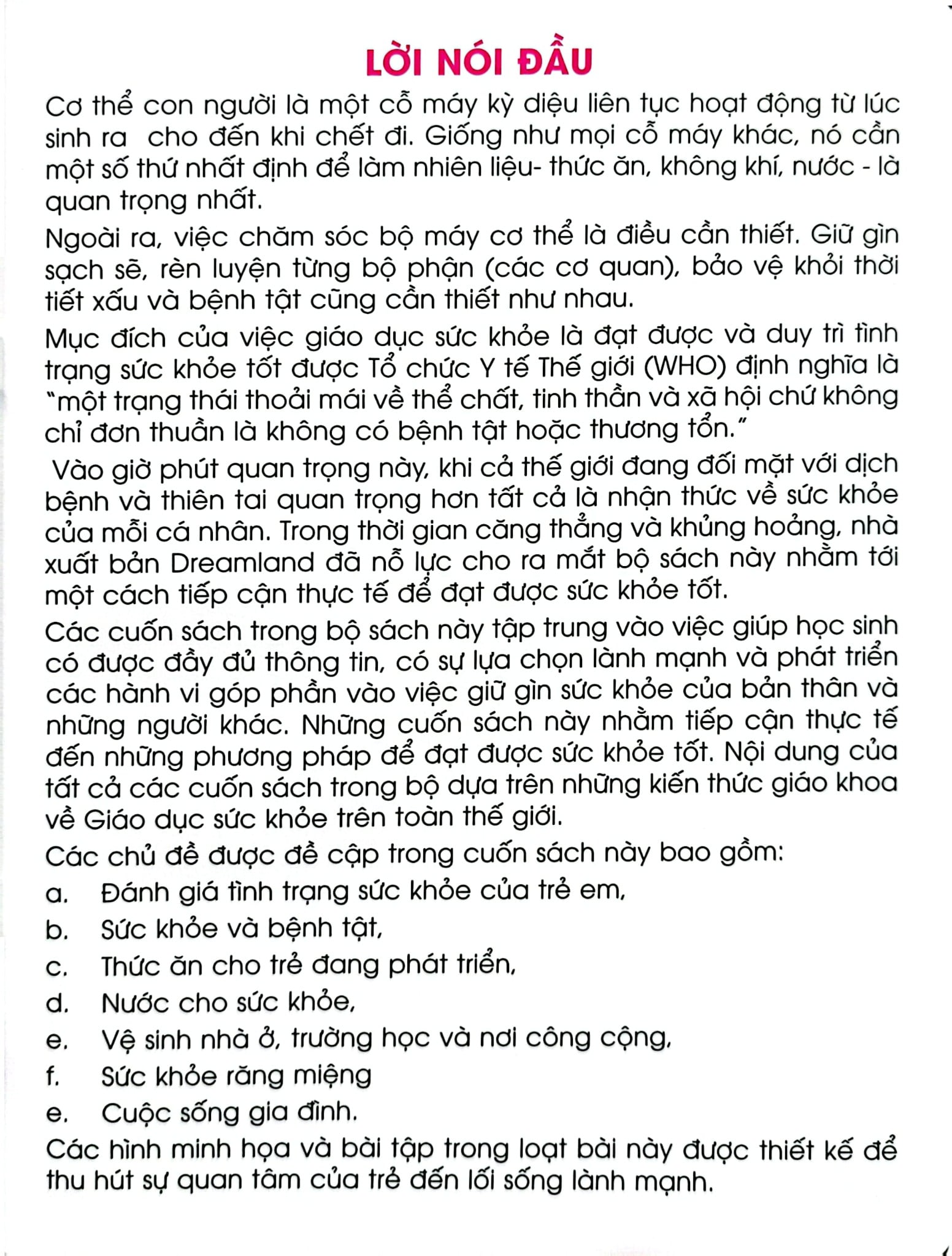 Kiến Thức Và Kỹ Năng Dành Cho Học Sinh - Chăm Sóc Sức Khỏe - Dreamland