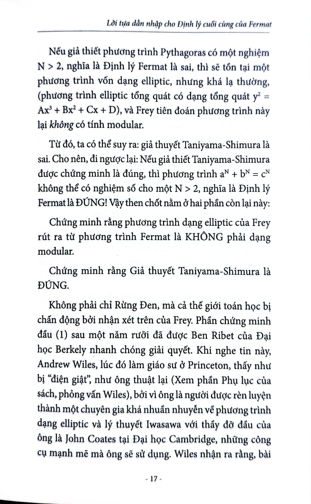 Định Lý Cuối Cùng Của Fermat - Lê Quang Ánh