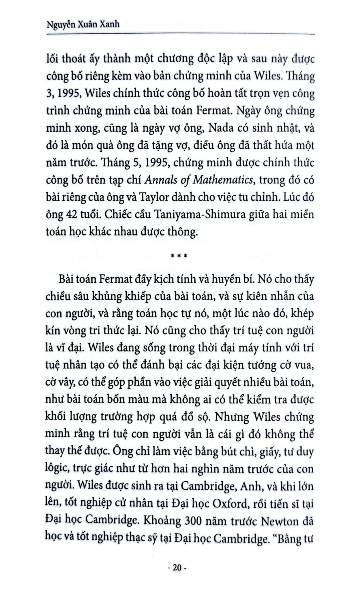 Định Lý Cuối Cùng Của Fermat - Lê Quang Ánh