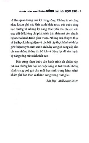  Lớn Lên Thông Minh - Kỹ Năng Sống Cho Tuổi Học Trò - Bảo Đạt - Tiến Sĩ Giáo Dục Đại Học Monash 