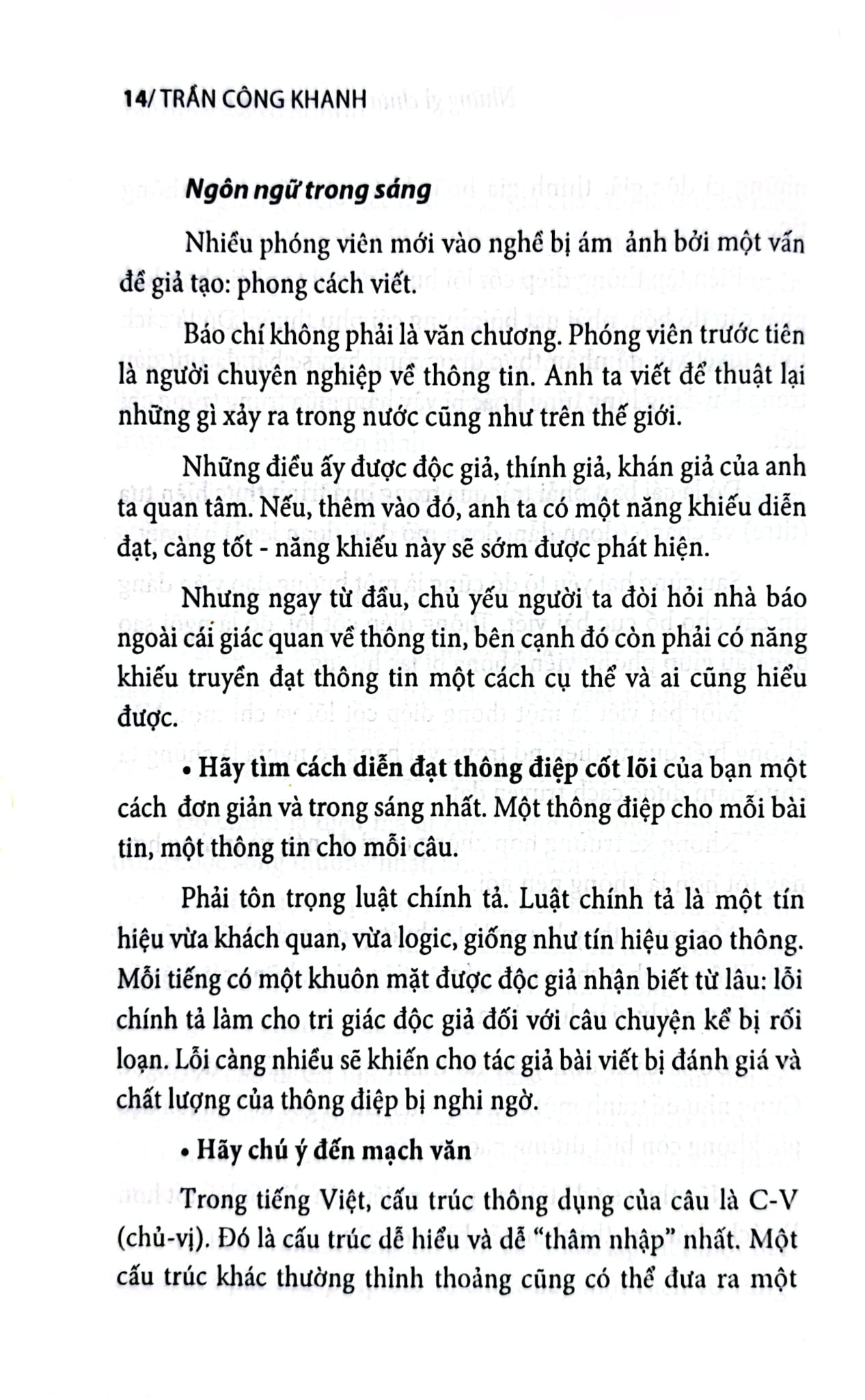 Những Gì Chưa Dạy Ở Trường Báo Chí - Trần Công Khanh