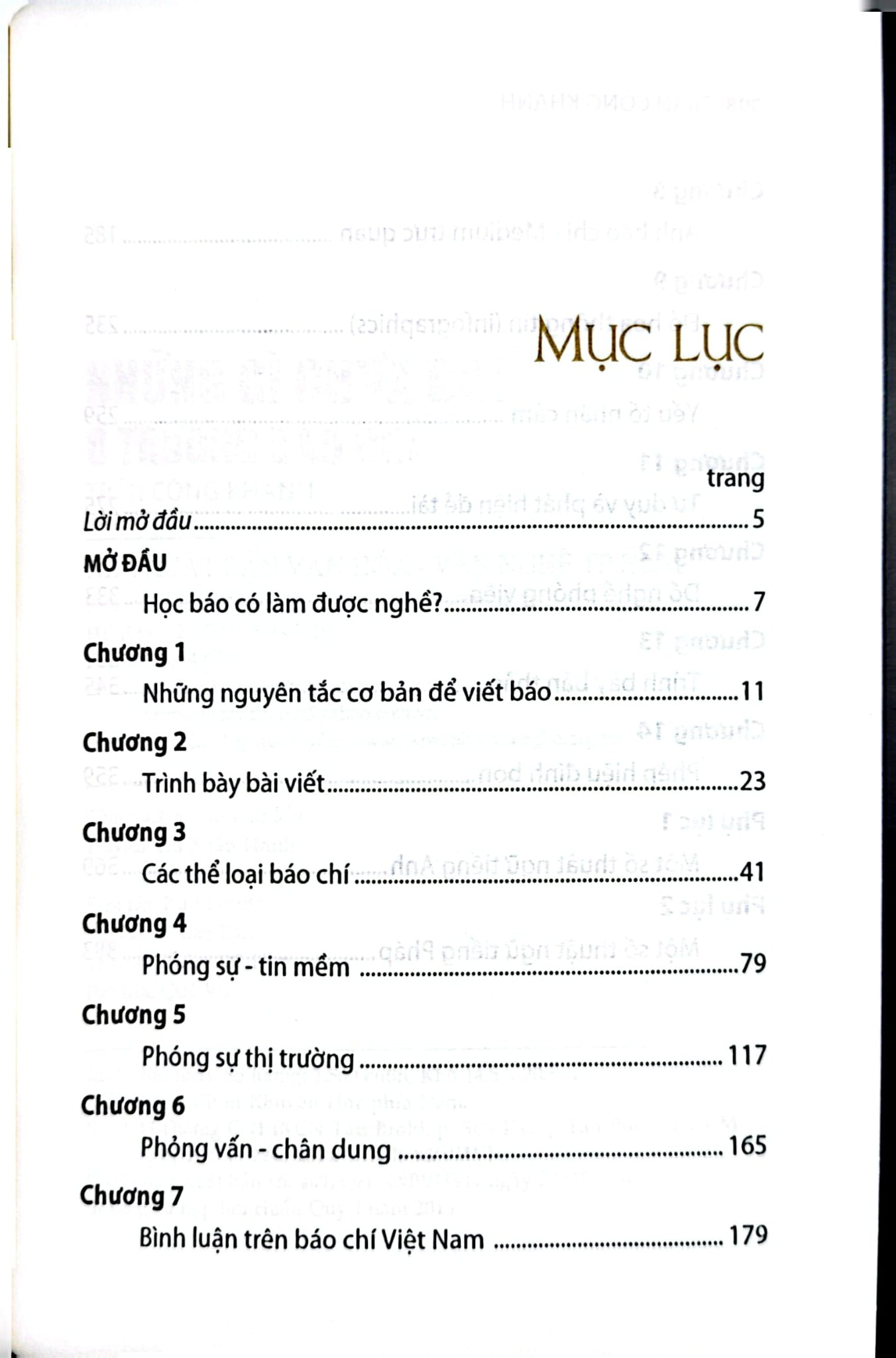 Những Gì Chưa Dạy Ở Trường Báo Chí - Trần Công Khanh