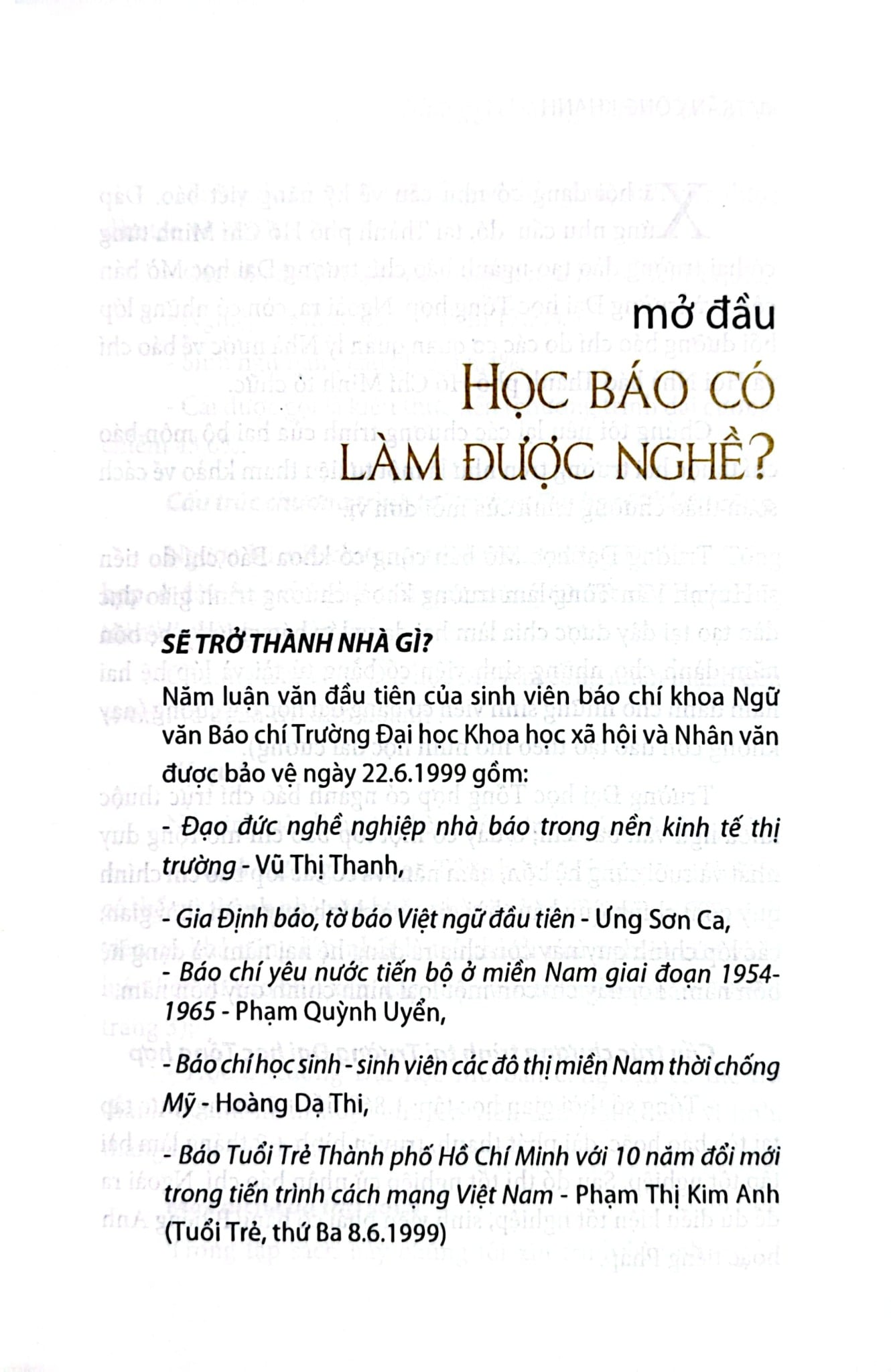 Những Gì Chưa Dạy Ở Trường Báo Chí - Trần Công Khanh