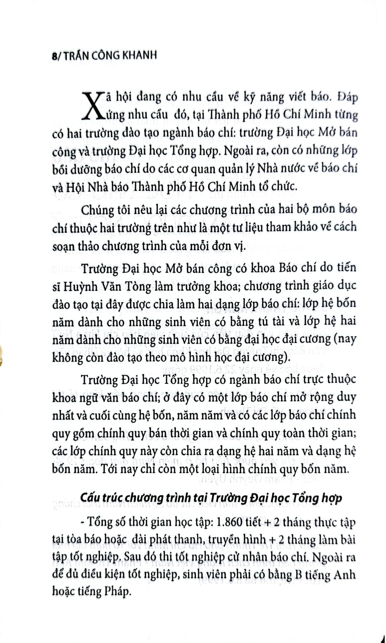 Những Gì Chưa Dạy Ở Trường Báo Chí - Trần Công Khanh