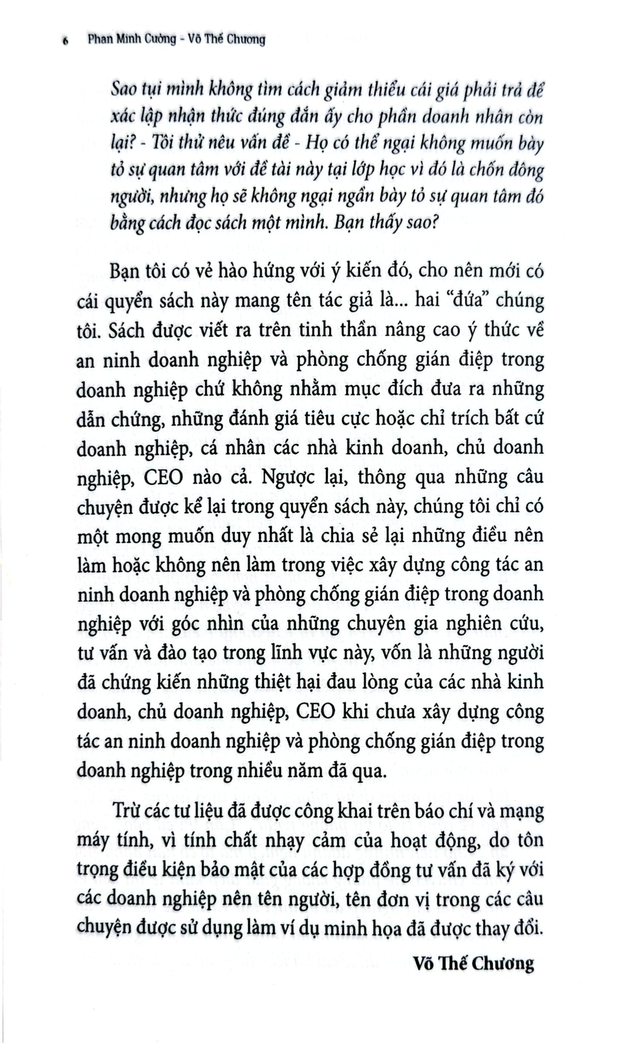 Sổ Tay Ceo - Phòng Chống Gián Điệp - Phan Minh Cường - Võ Thế Chương