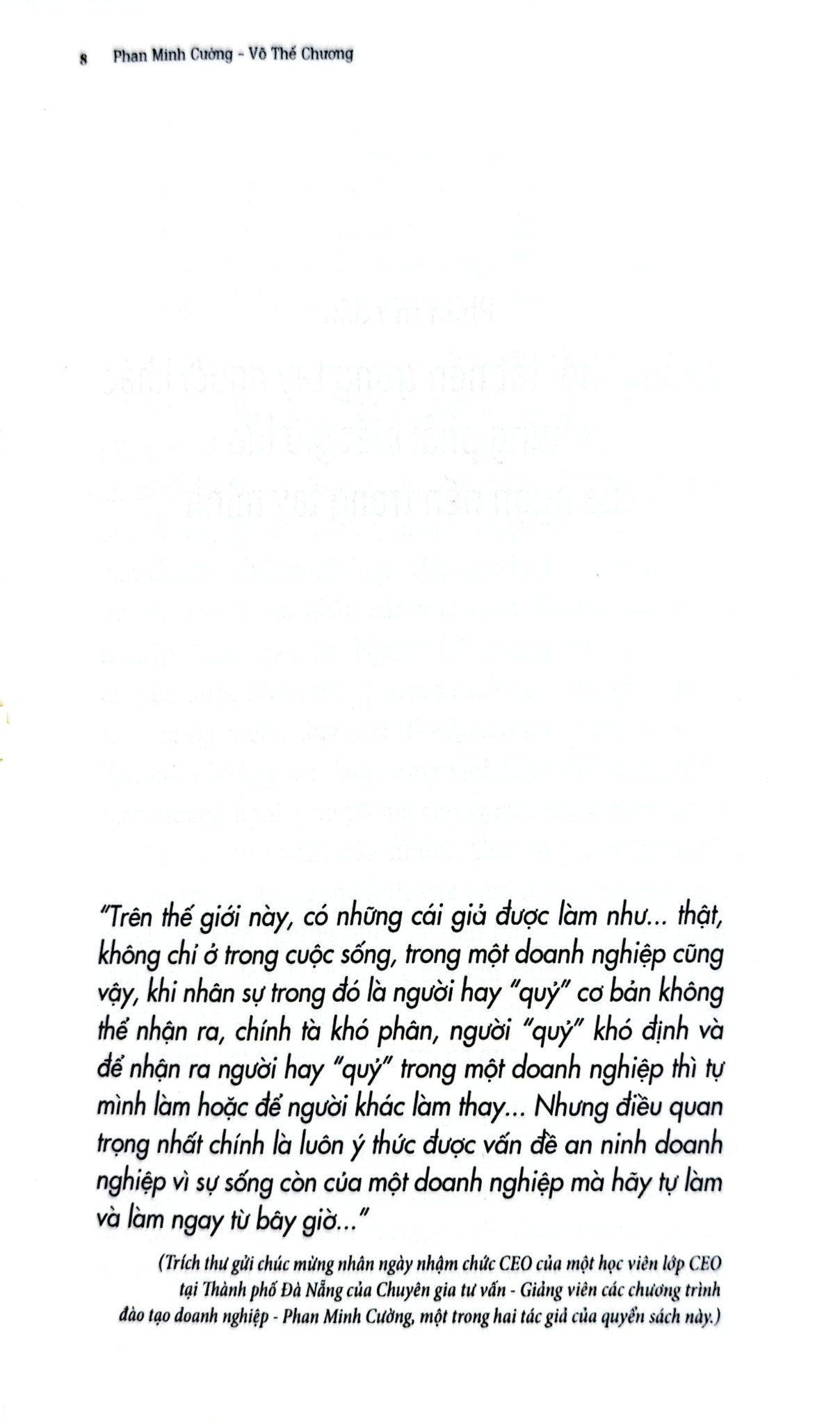 Sổ Tay Ceo - Phòng Chống Gián Điệp - Phan Minh Cường - Võ Thế Chương