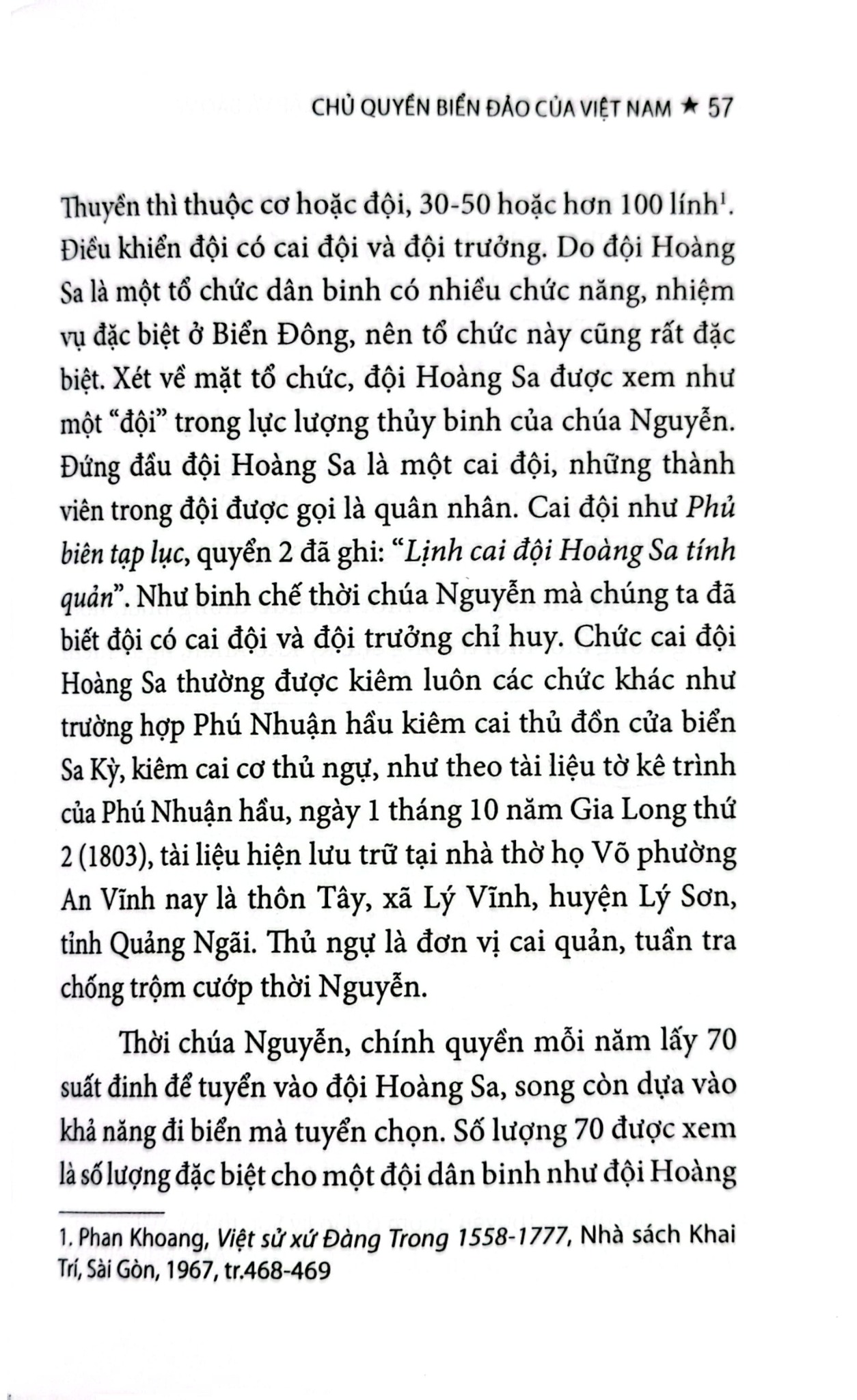 Đội Hoàng Sa - Trong Lịch Sử Xác Lập Và Bảo Vệ Chủ Quyền Biển Đảo - Trần Nam Tiến