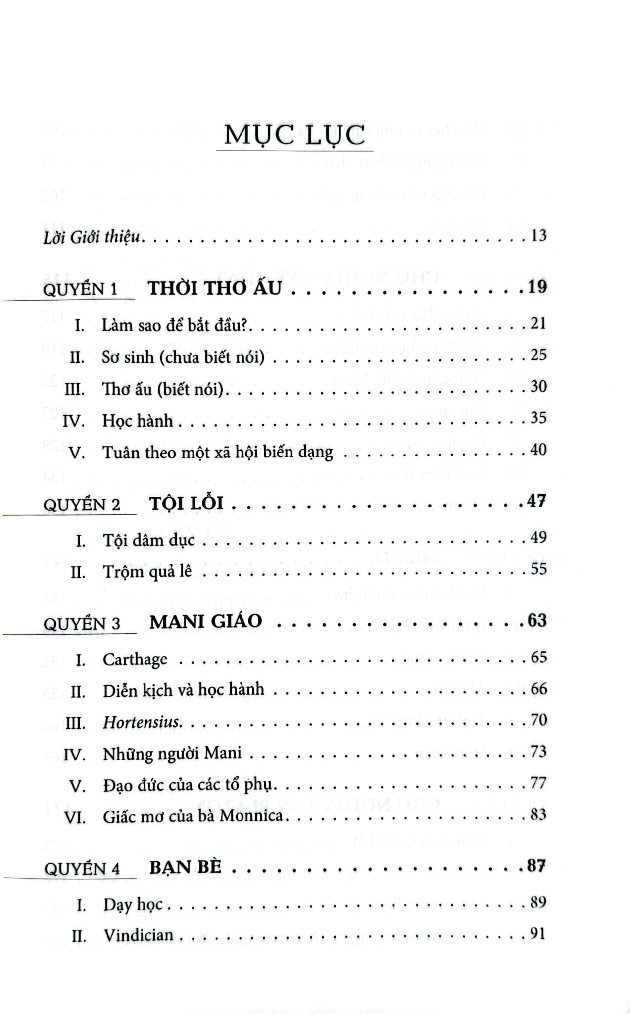 Tự Bạch - Thánh Augustine