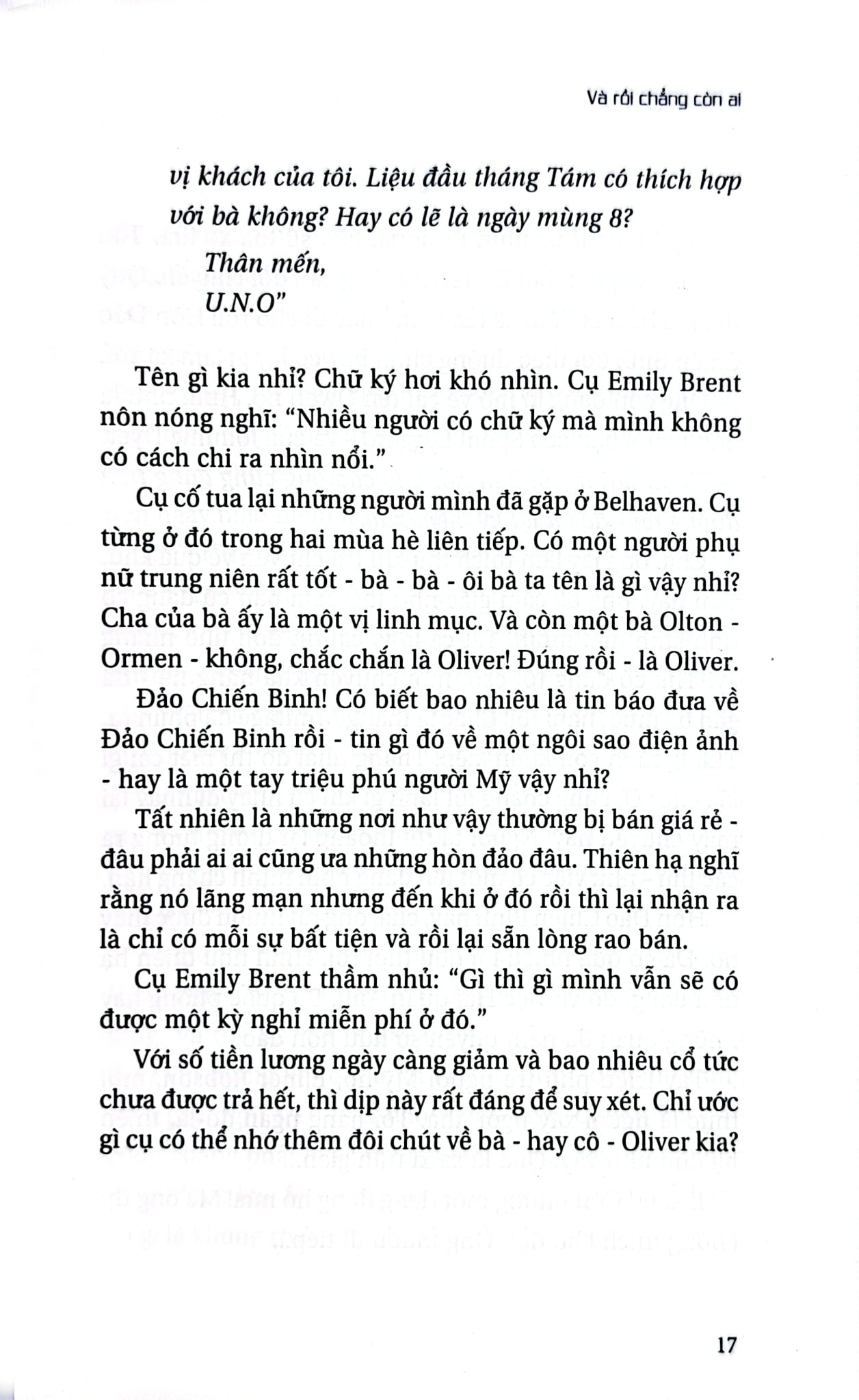 Và Rồi Chẳng Còn Ai - Agatha Christie