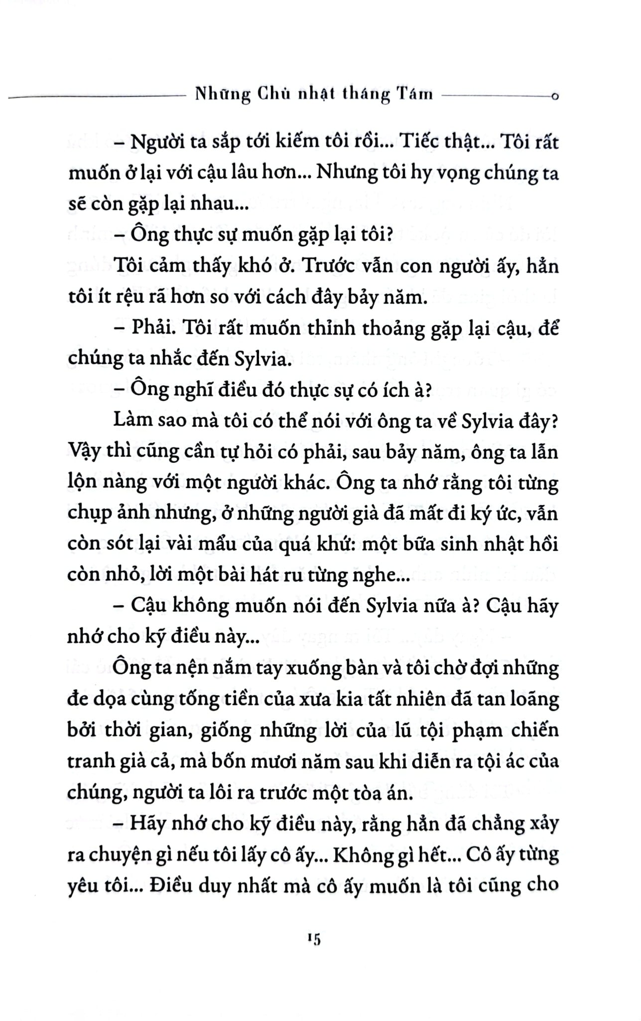 Những Chủ Nhật Tháng Tám - Patrick Modiano