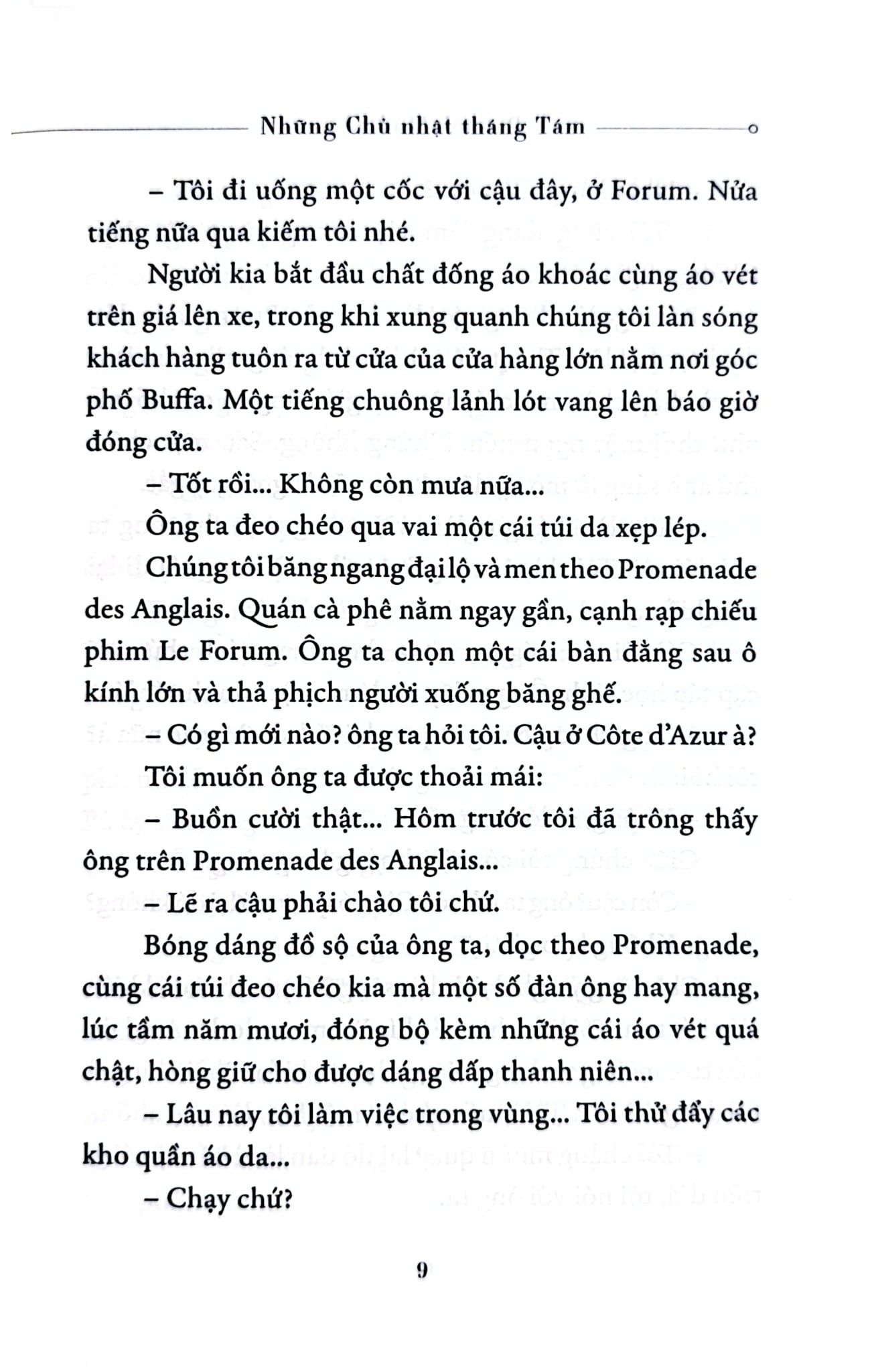 Những Chủ Nhật Tháng Tám - Patrick Modiano