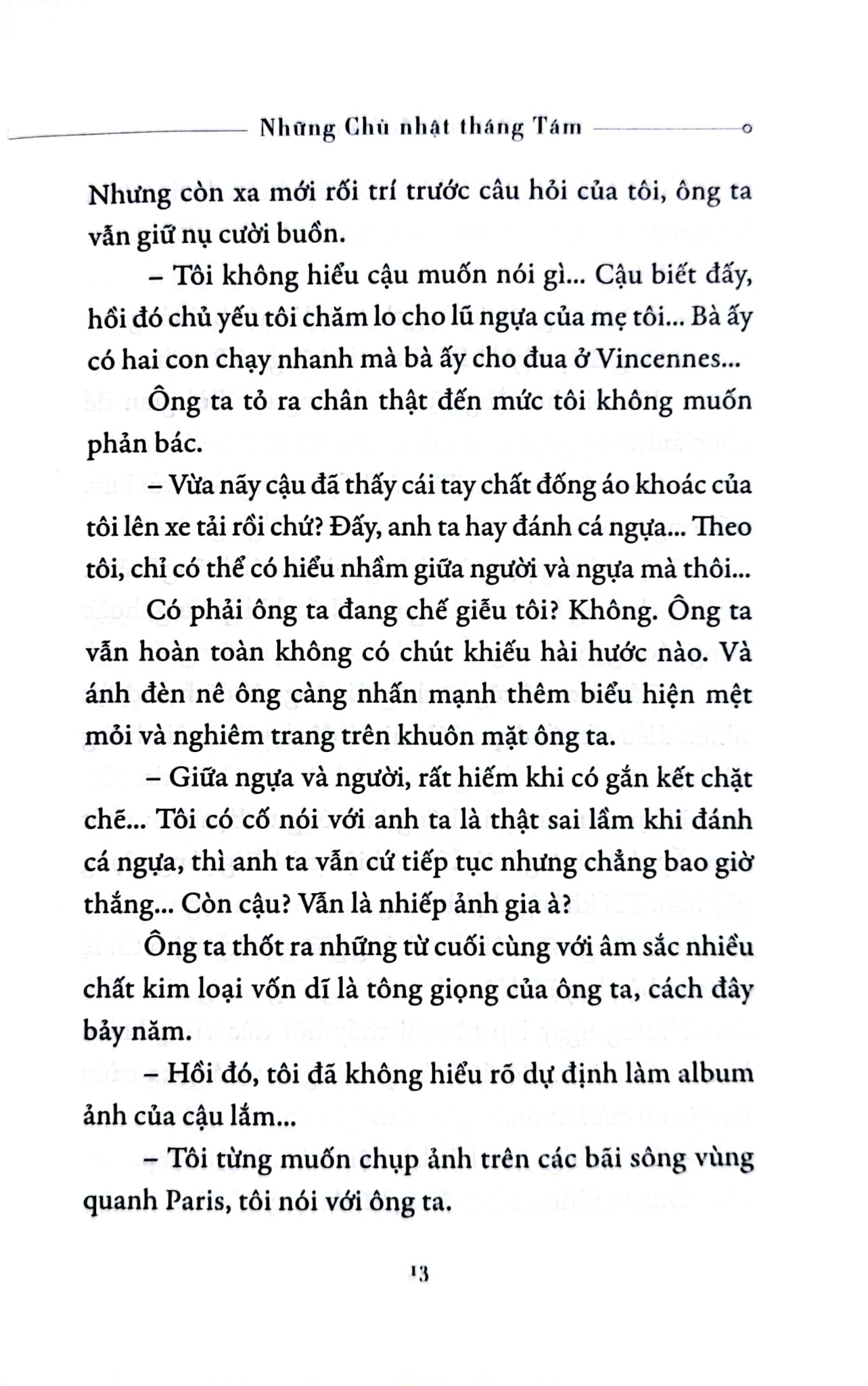Những Chủ Nhật Tháng Tám - Patrick Modiano
