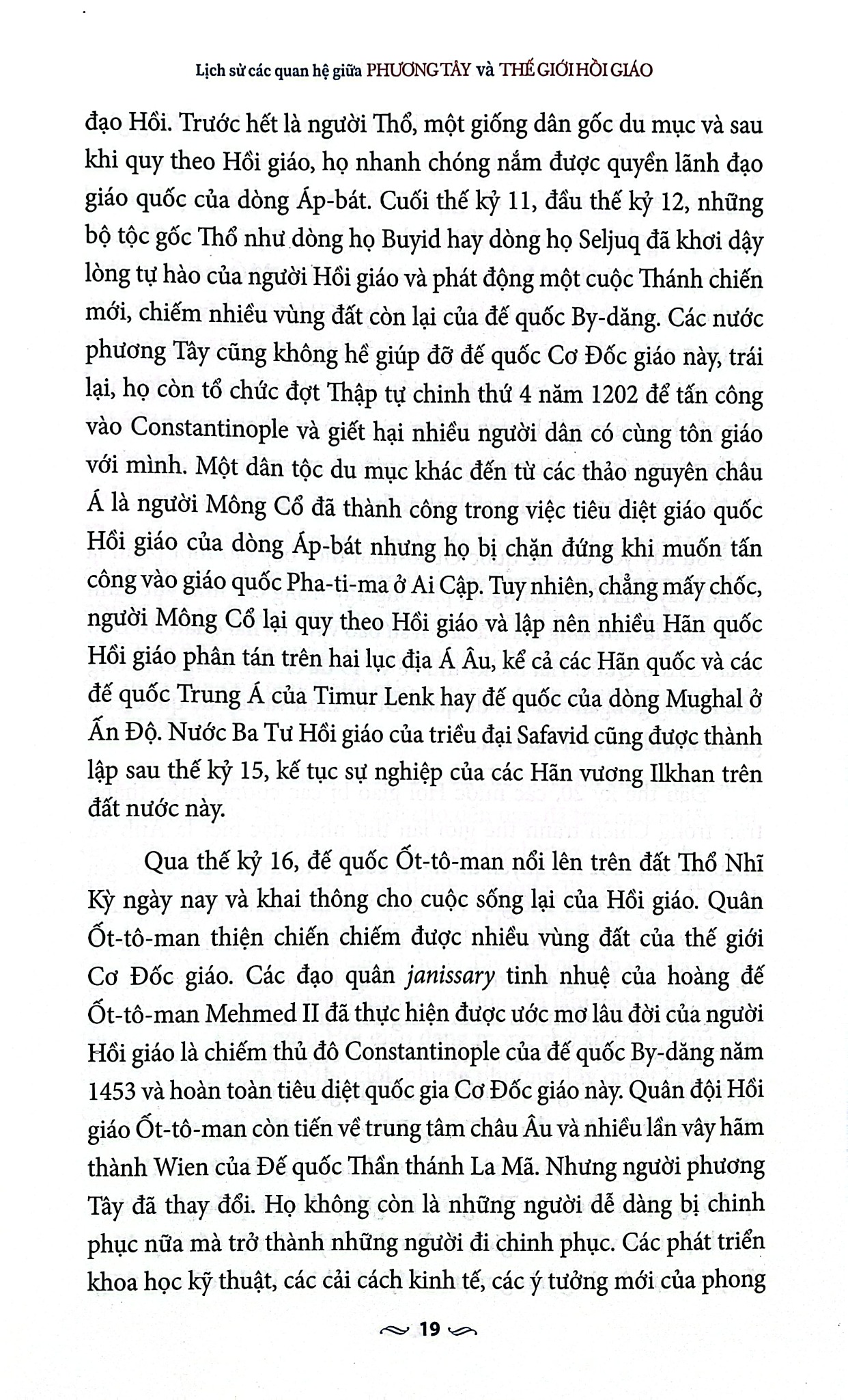 Lịch Sử Các Quan Hệ Giữa Phương Tây Và Thế Giới Hồi Giáo - Nguyễn Thọ Nhân