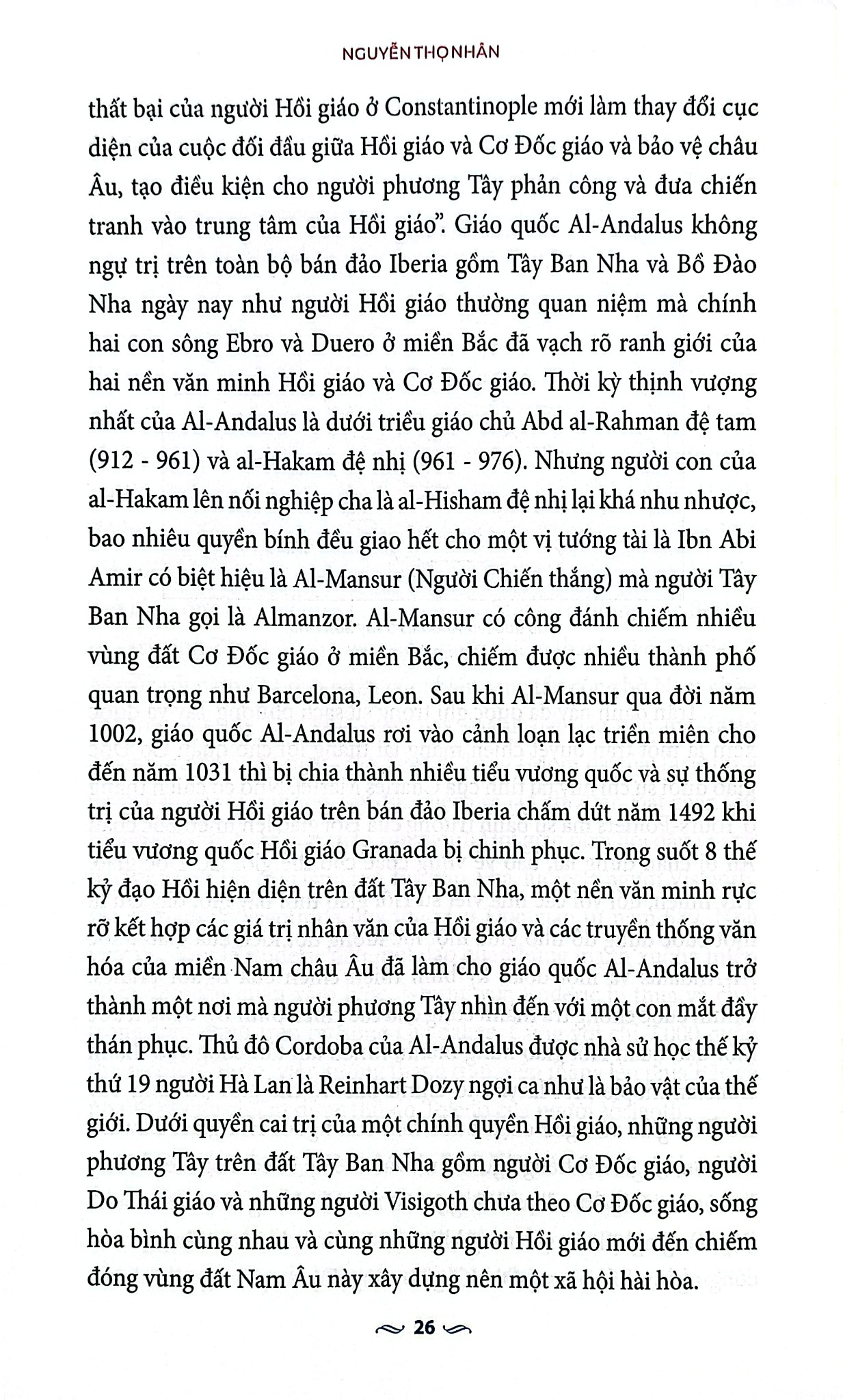 Lịch Sử Các Quan Hệ Giữa Phương Tây Và Thế Giới Hồi Giáo - Nguyễn Thọ Nhân